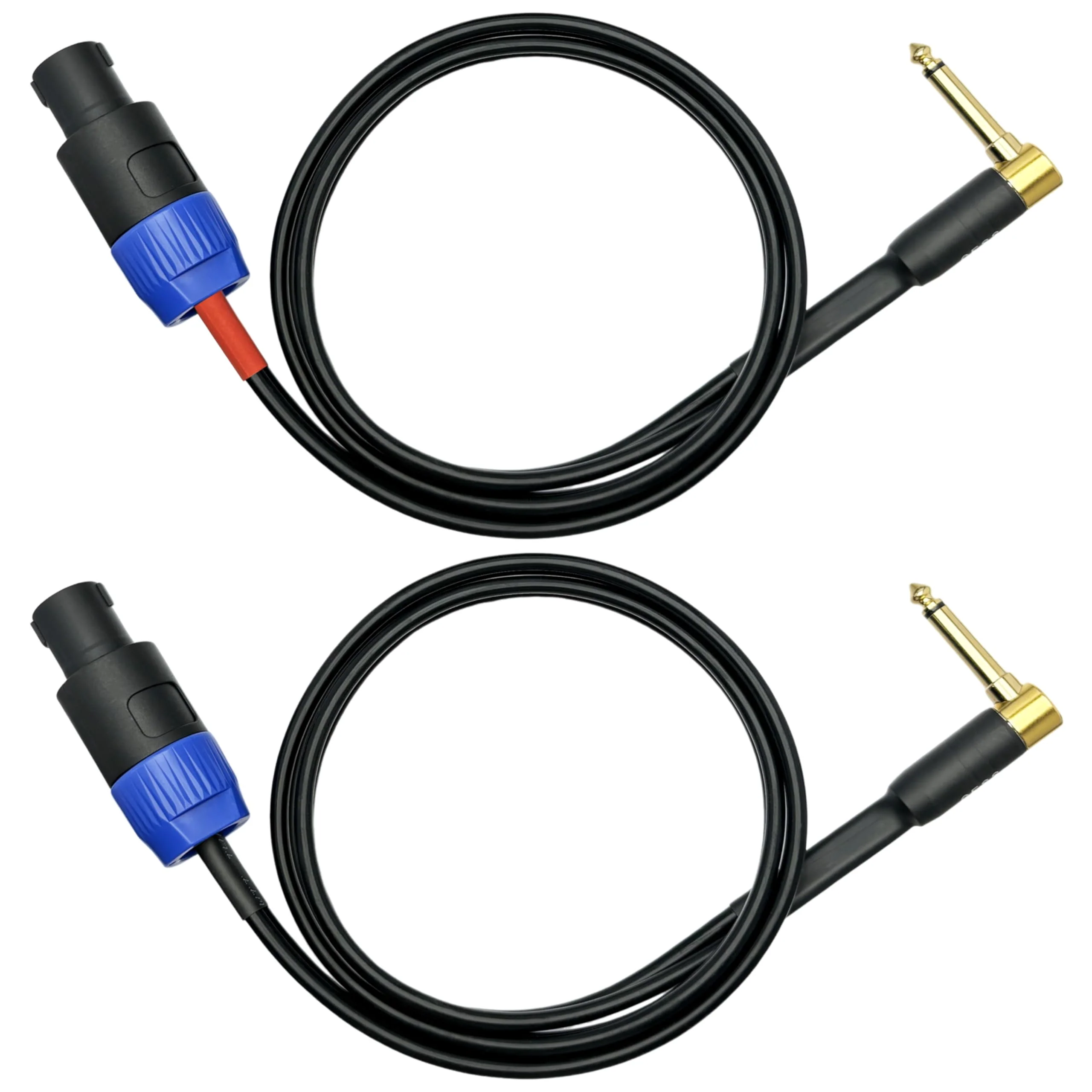 CESS-133-3f Right-angle 1/4 Inch TS Plug to Speakon Speaker/Amplifier Cable, 2 Pack (3 Feet) 3 Feet - Image 9