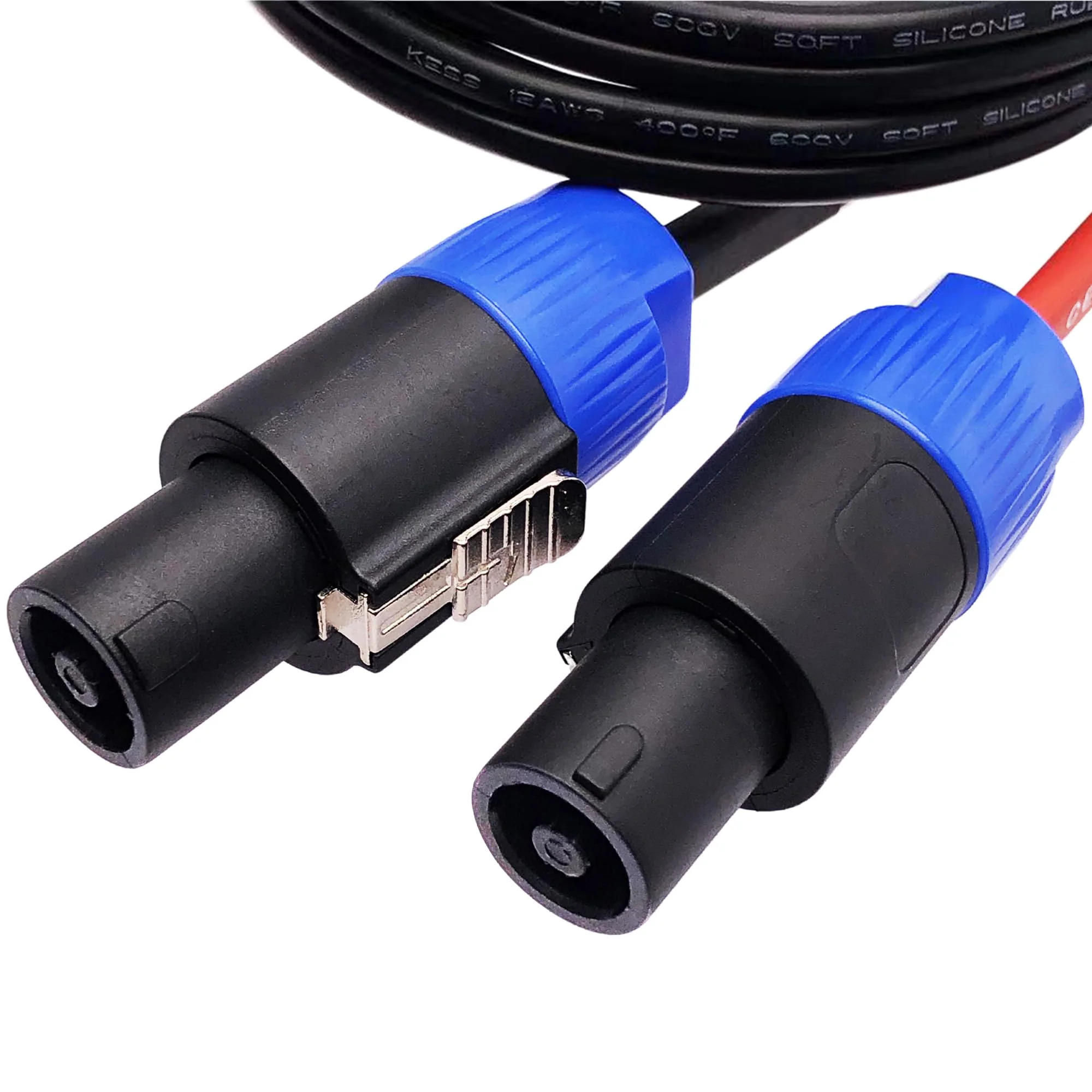 CESS-274-6f Super Soft Silicone 12 Gauge Wires Banana Plug to Speakon Speaker Cable (6 Feet) 6 Feet - Image 5