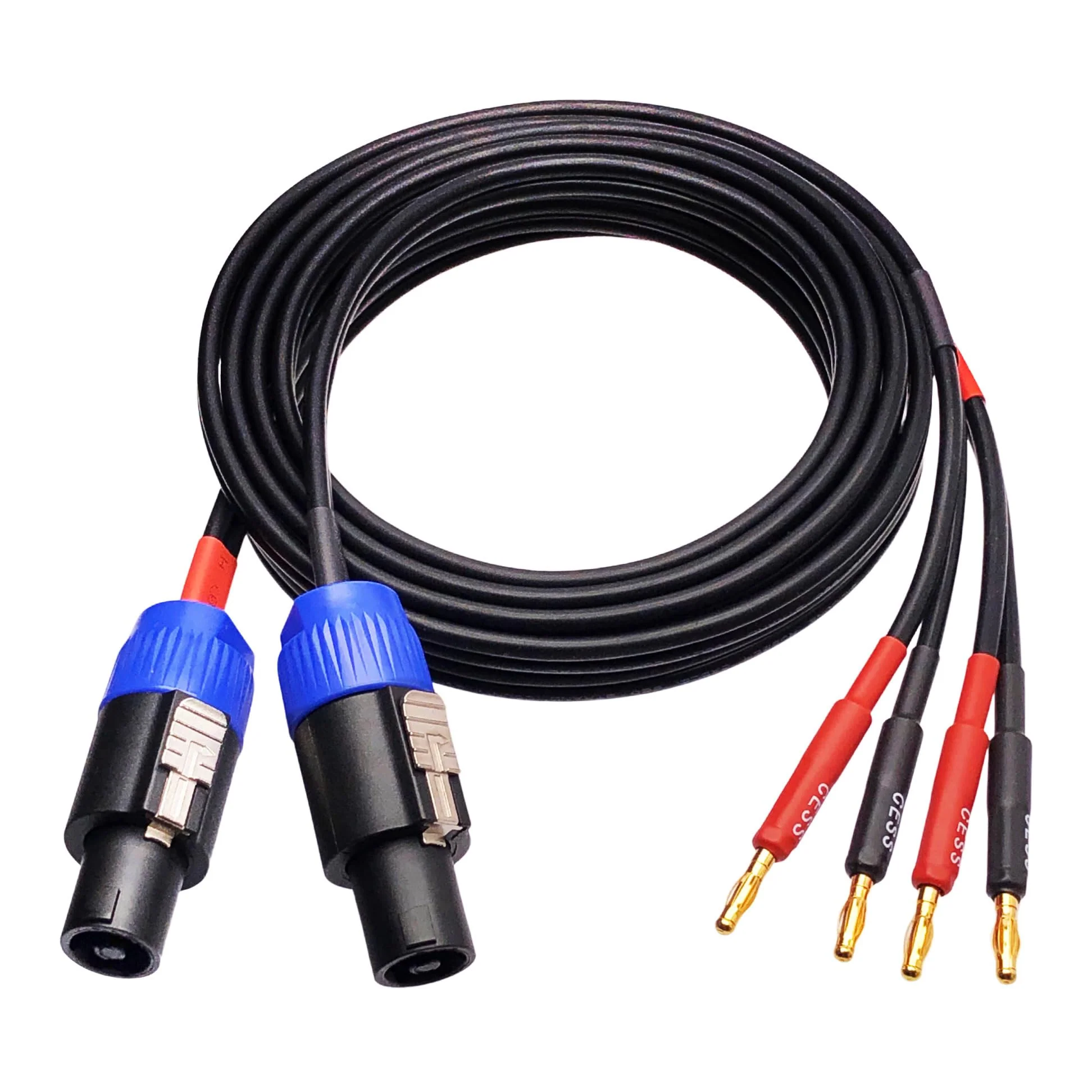 CESS-274-6f Super Soft Silicone 12 Gauge Wires Banana Plug to Speakon Speaker Cable (6 Feet) 6 Feet - Image 6