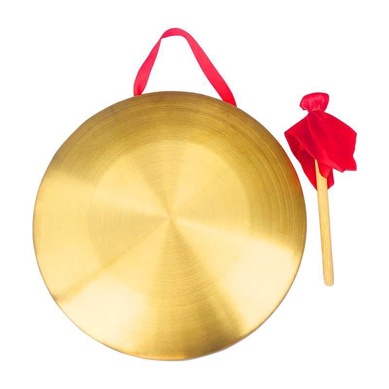 Chinese gong,Chinese Traditional Percussion Instrument is Suitable for Family Offices to Celebrate,Authentic Chinese Wind Gong,Hand Selected For Quality (36cm/14.2inch) 36cm