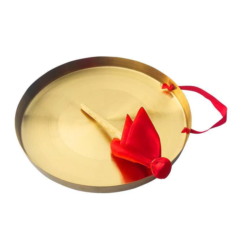 Chinese gong,Chinese Traditional Percussion Instrument is Suitable for Family Offices to Celebrate,Authentic Chinese Wind Gong,Hand Selected For Quality (36cm/14.2inch) 36cm - Image 4