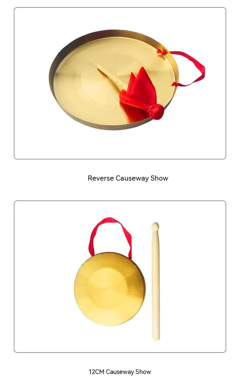 Chinese gong,Chinese Traditional Percussion Instrument is Suitable for Family Offices to Celebrate,Authentic Chinese Wind Gong,Hand Selected For Quality (36cm/14.2inch) 36cm - Image 5