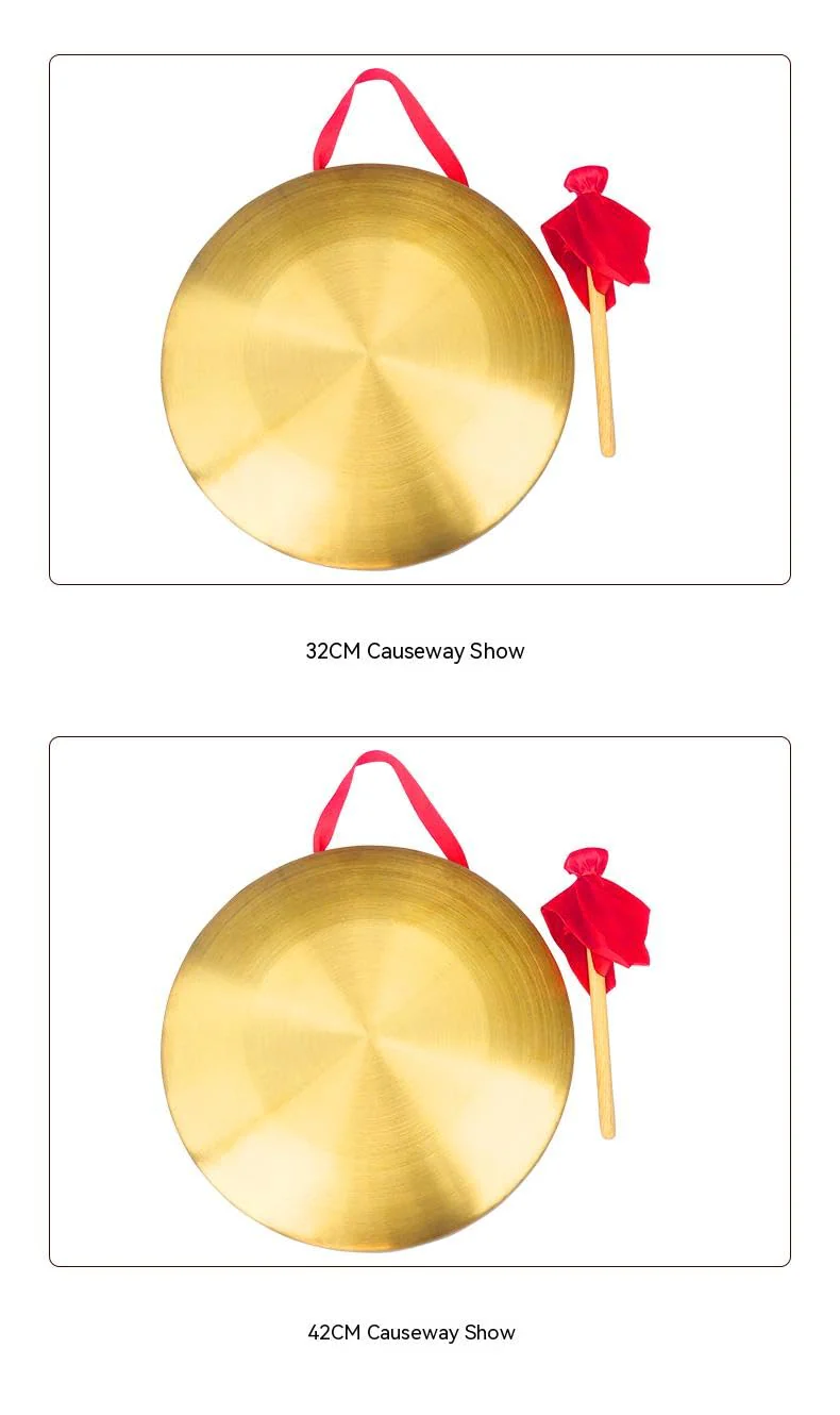 Chinese gong,Chinese Traditional Percussion Instrument is Suitable for Family Offices to Celebrate,Authentic Chinese Wind Gong,Hand Selected For Quality (36cm/14.2inch) 36cm - Image 7