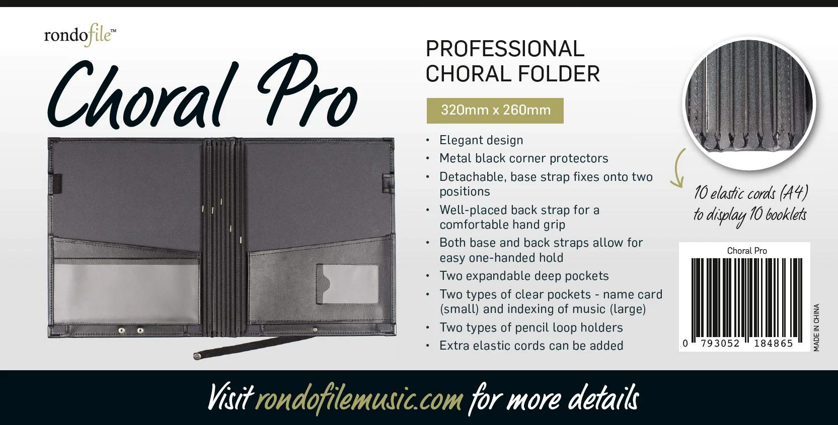 Choral Pro - PU Leather Choir Folder - Image 6