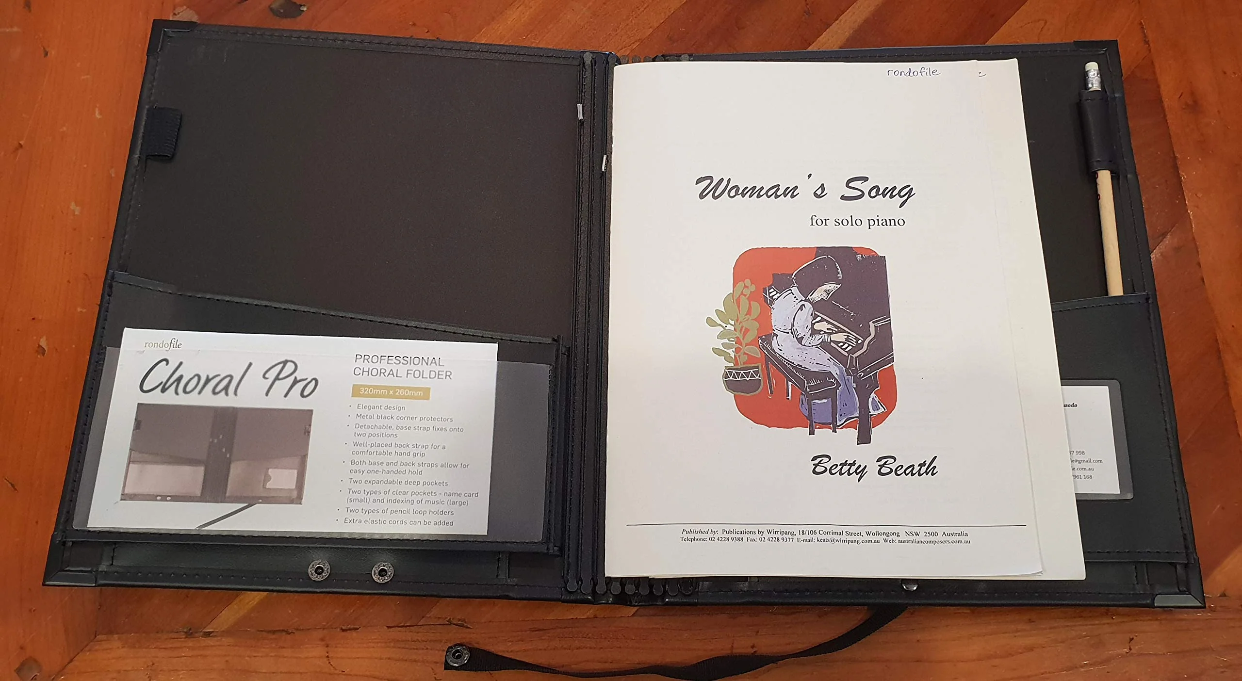 Choral Pro - PU Leather Choir Folder - Image 7