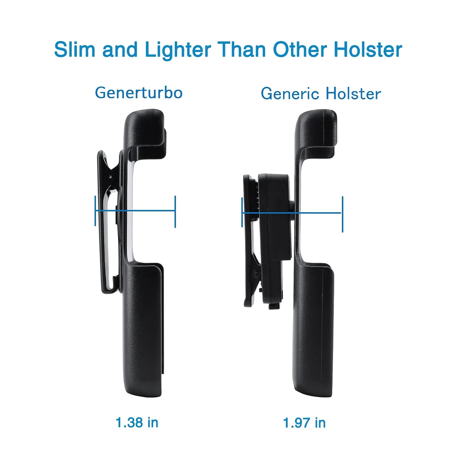 Cisco Phone Holster Case for Cisco 8821 with 360° Rotating Belt Clip, Cisco Portable Phone Clip for Cisco 8821 EX Wireless VoIP Phones Black - Image 5