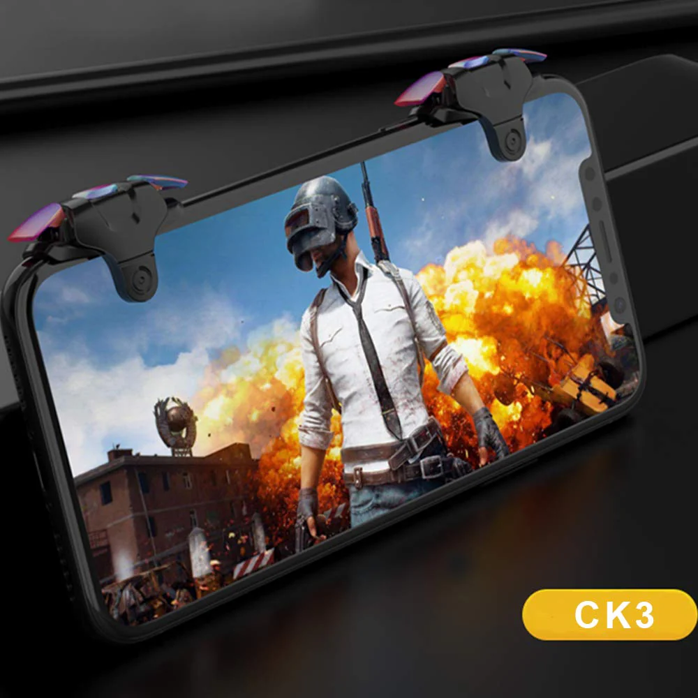 CK3 Mobile Triggers,Mobile Game Controller, Game Trigger for PUBG/Fortnite/Call of Duty,Shooter Sensitive Controller Joysticks Aim & Fire Trigger for iPhone and Android Phone(1 Pair) - Image 5