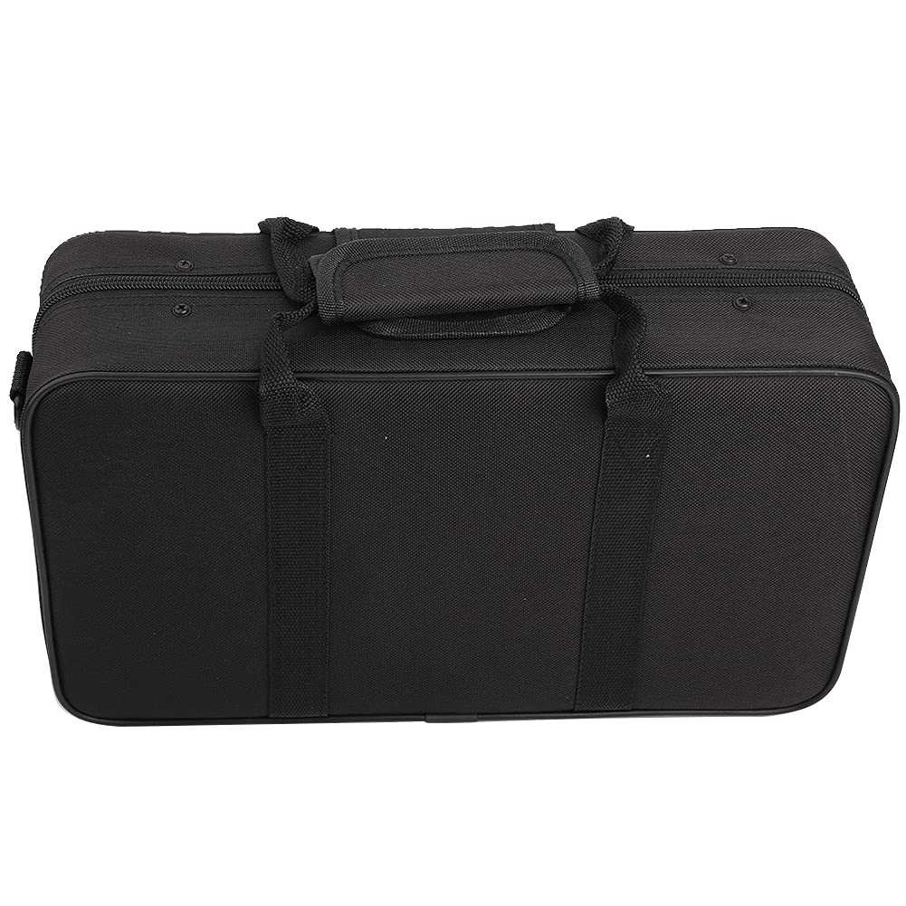 Clarinet Case,Water resistant Clarinet Bag Case Black Foam Padded Thickened Ox Cloth Storage Bag with Strap for Clarinet Case