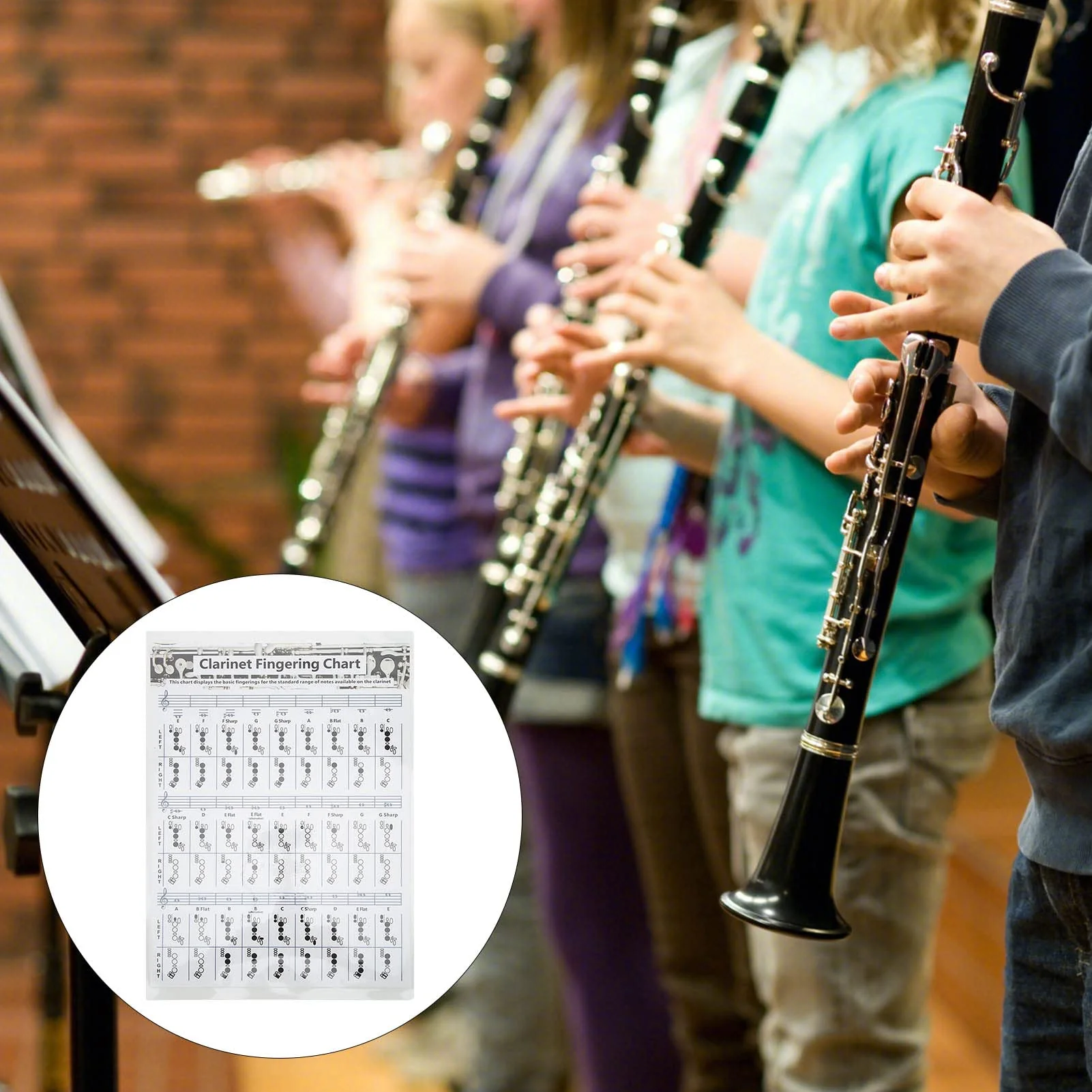 Clarinet Chords Poster, Clarinet Fingering Chart Exquisite Portable Clear Print Convenient for BeginnerClassroom Band Room (Clarinet Chord Sheet (trumpet)) Clarinet Chord Sheet (trumpet) - Image 5