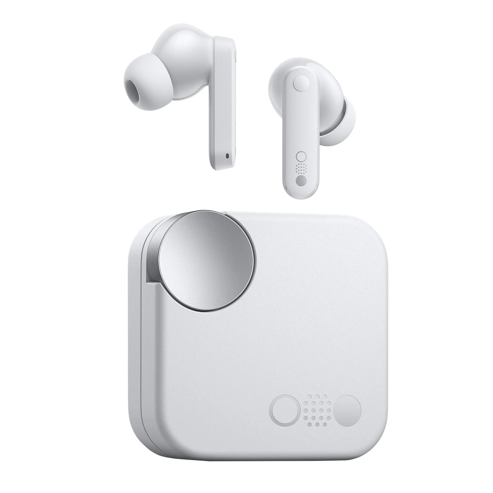 CMF Buds Wireless bluetooth Earbuds, 42dB noise cancelling earbuds,Dirac HD Audio, 35.5H Playtime, BT5.3, IP54 Waterproof, 4HD Mics wireless headphones for iPhone & Android (Light Grey) Light Grey