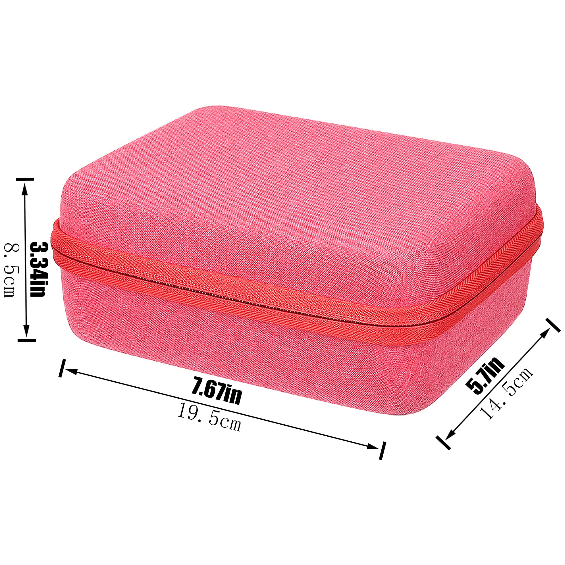 co2CREA Hard Carrying Case replacement for Zoom FOUR Bass Guitar Multi-Effects Processor Pedal (Zoom G1 B1 A1 FOUR Bass Guitar Case, Red Case) Zoom G1 B1 A1 FOUR Bass Guitar Case - Image 7