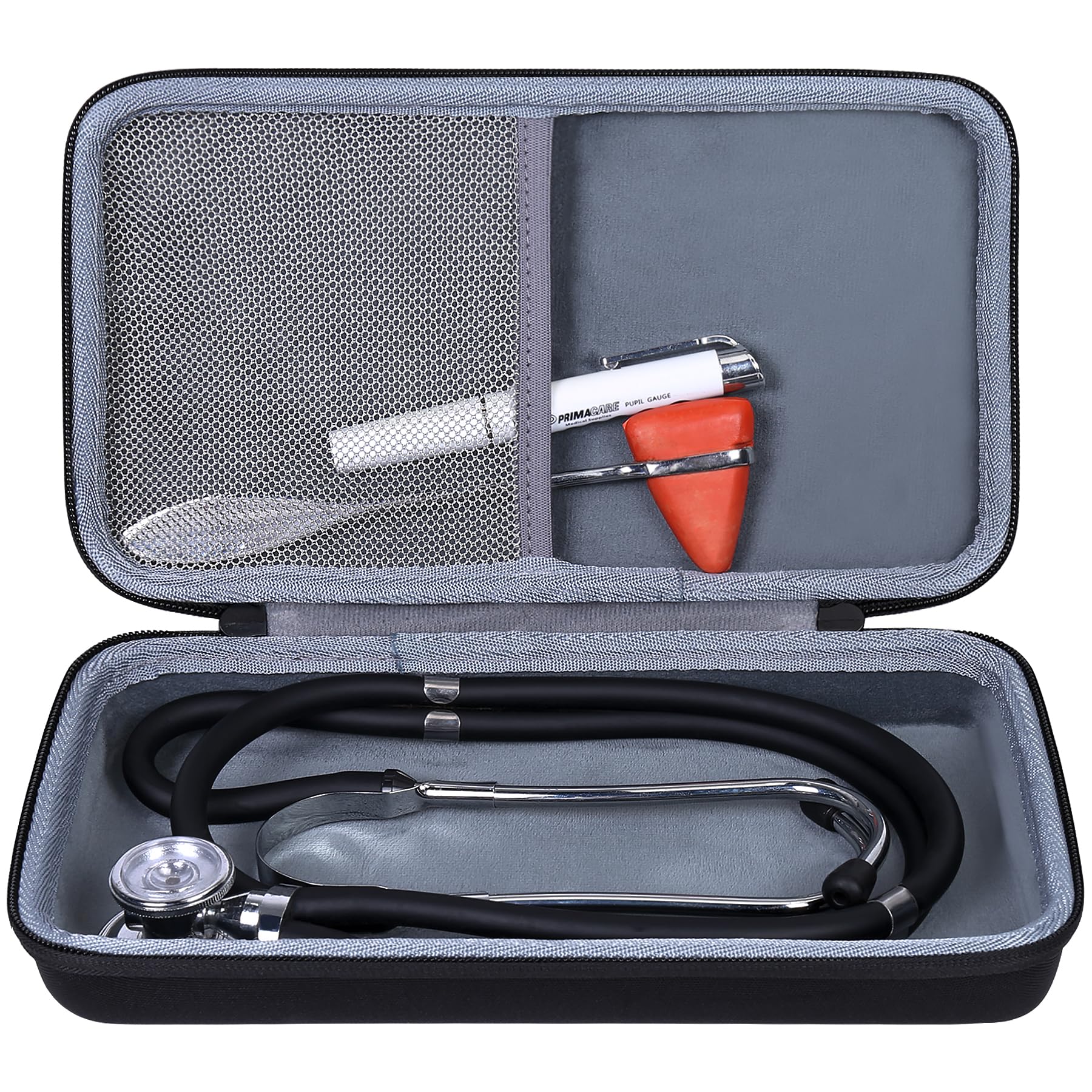 co2CREA Hard Case for 3M Littmann Classic II III Stethoscope S.E.2201 / MDF Acoustica Luxurious / Cardiology IV 6152 Lightweight Dual Head Stethoscope Case Carry Bag (Bag Only)