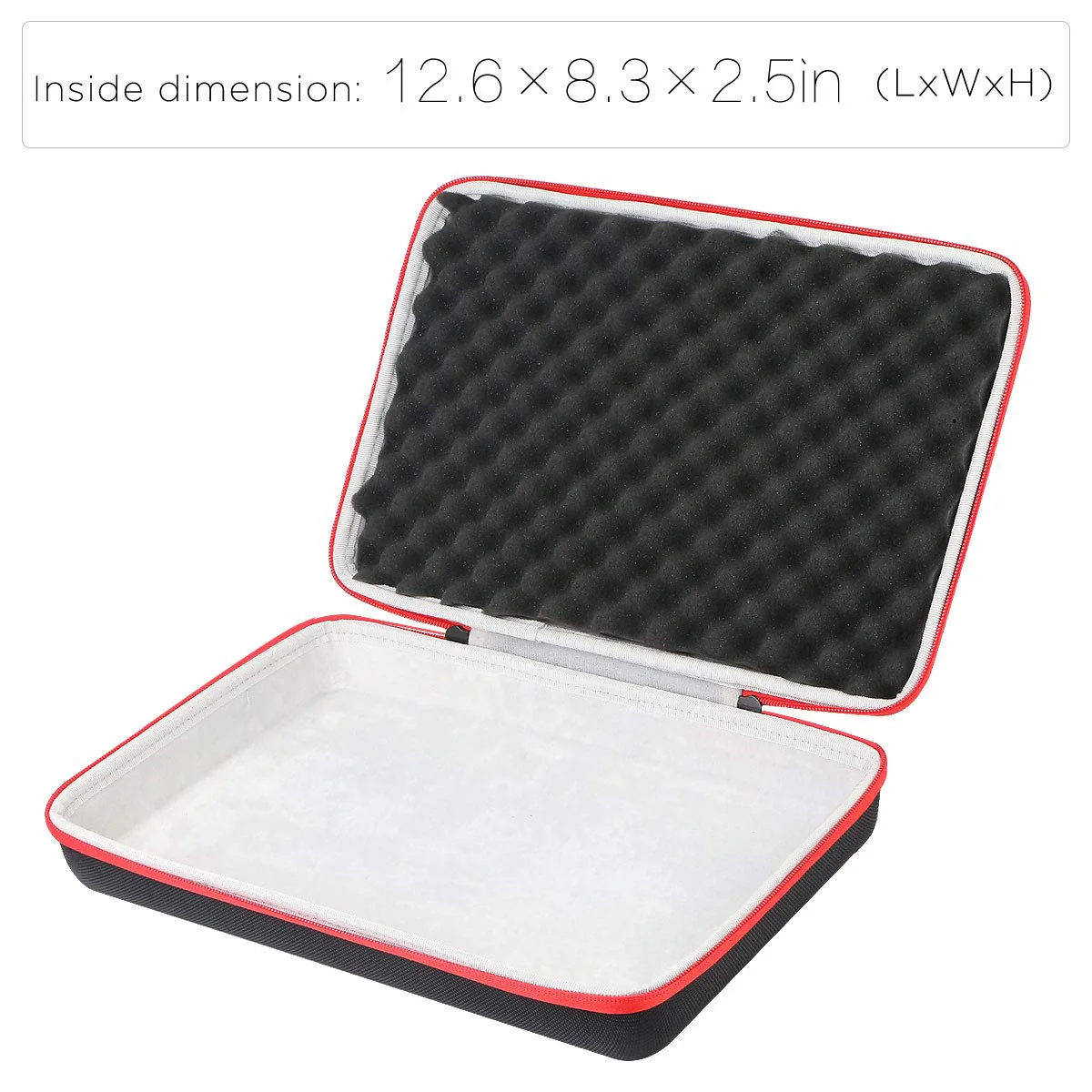 co2CREA Hard Case replacement for AKAI Professional MPK Mini MK3 / MPK Mini Play MK3 25 Key USB MIDI Keyboard Controller Black Case + Red Zipper - Image 4