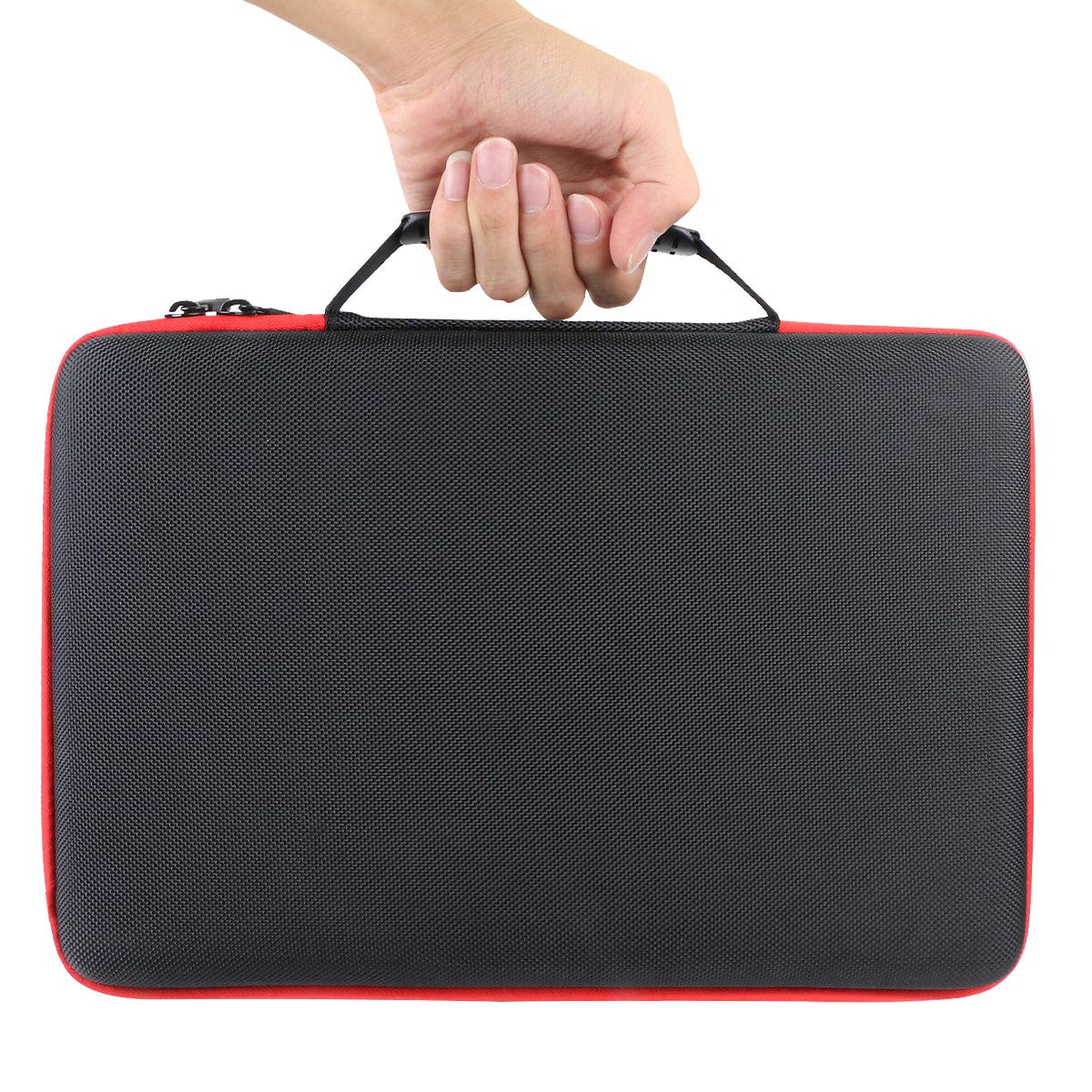 co2CREA Hard Case replacement for AKAI Professional MPK Mini MK3 / MPK Mini Play MK3 25 Key USB MIDI Keyboard Controller Black Case + Red Zipper - Image 5