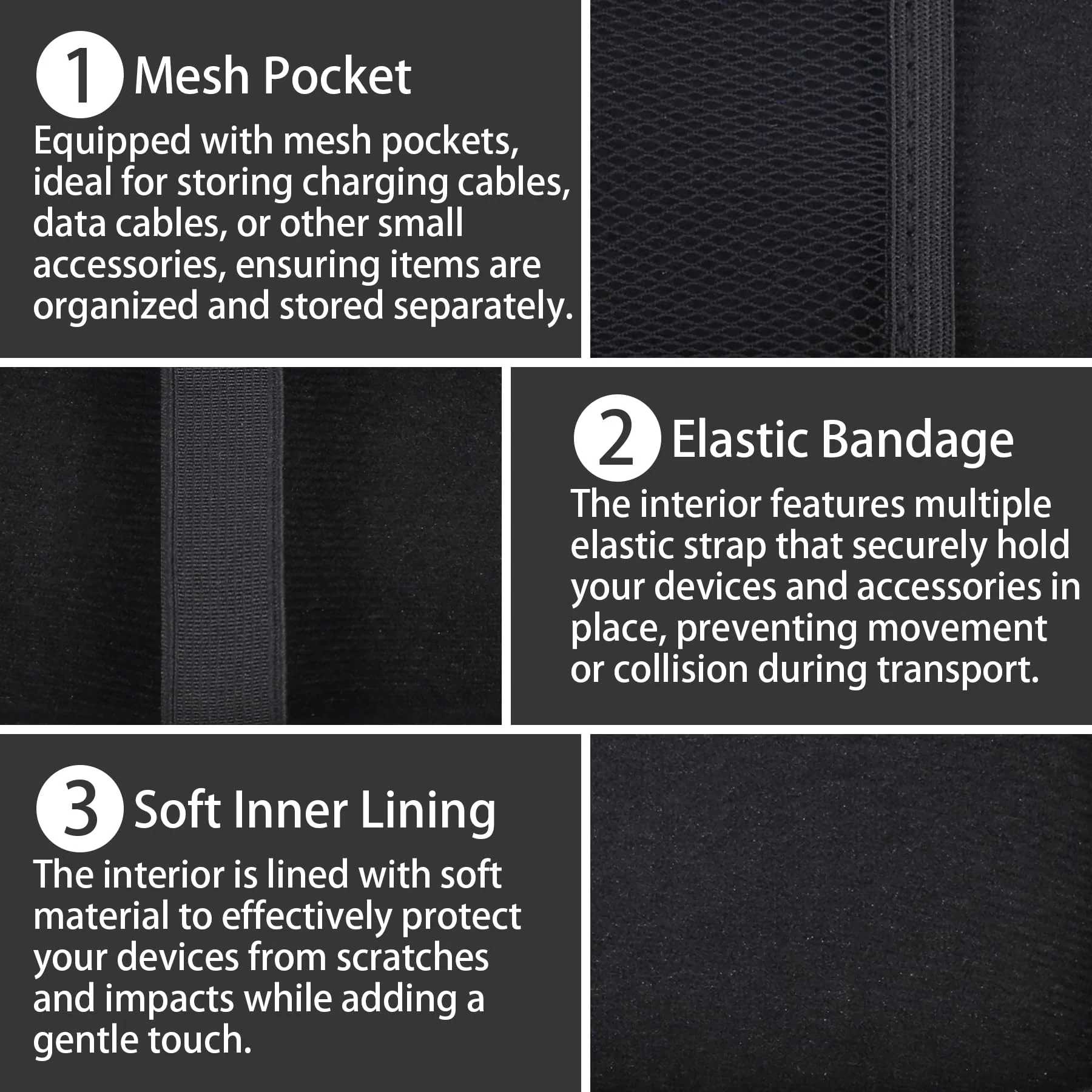 co2CREA Hard Travel Case for Xvive XV1-R Portable Stereo Audio Recorder, Shockproof Dustproof Protective Storage Bag with Hand Strap and Mesh Pocket - Image 8