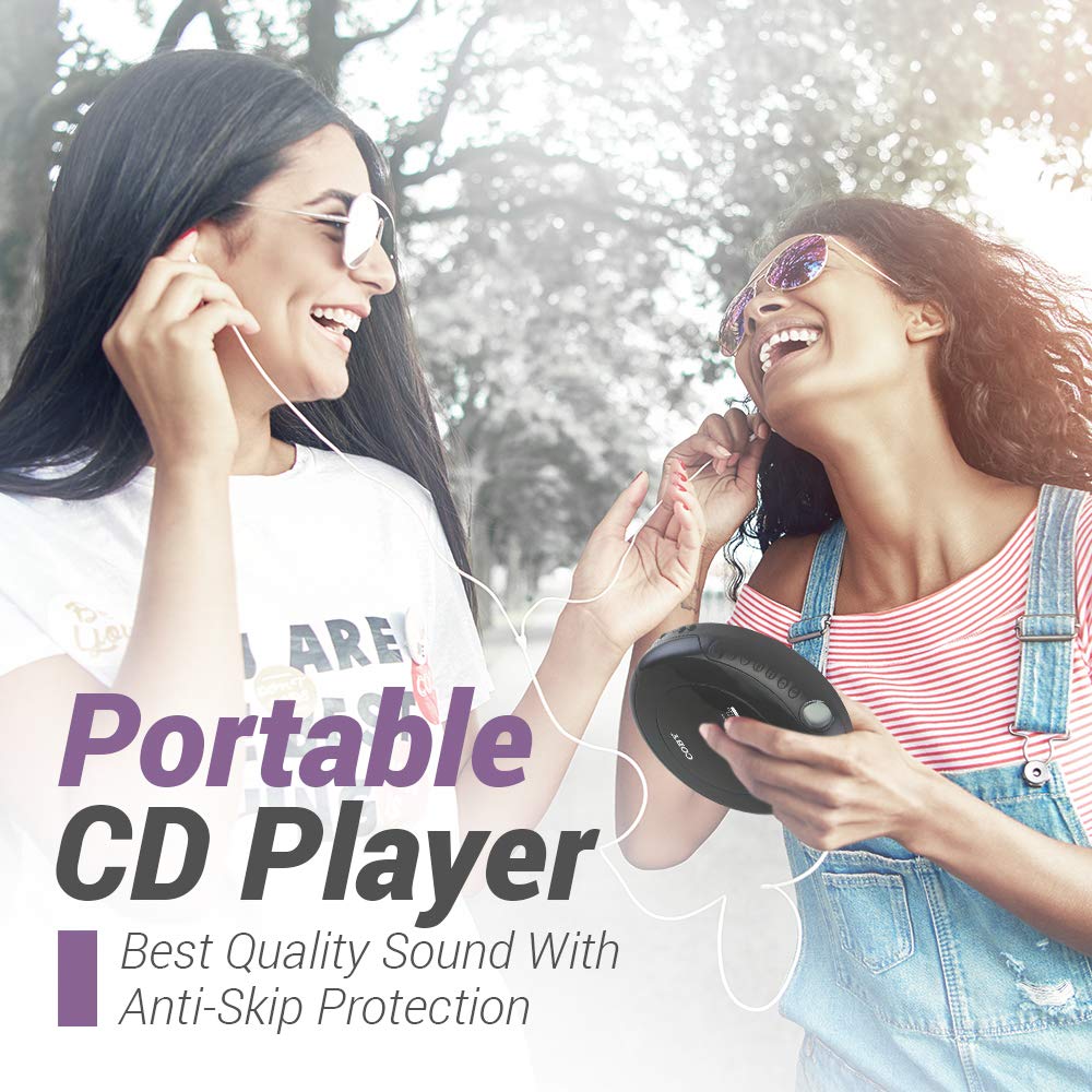 Coby Portable Compact Anti-Skip CD Player – Lightweight & Shockproof Music Disc Player w/ Pro-Quality Earbuds - For Kids & Adults - Home Car & Travel Standard Packaging - Image 4