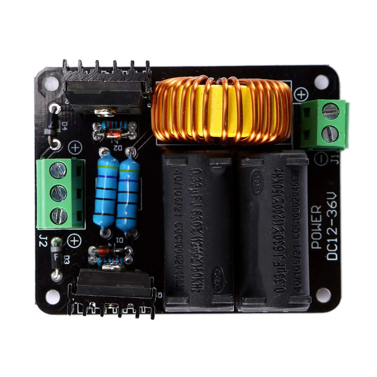 Coil Driver Board ZVS Coil Flyback Driver Marx Generator Coil Power Supply 12 to 36 V - Image 6