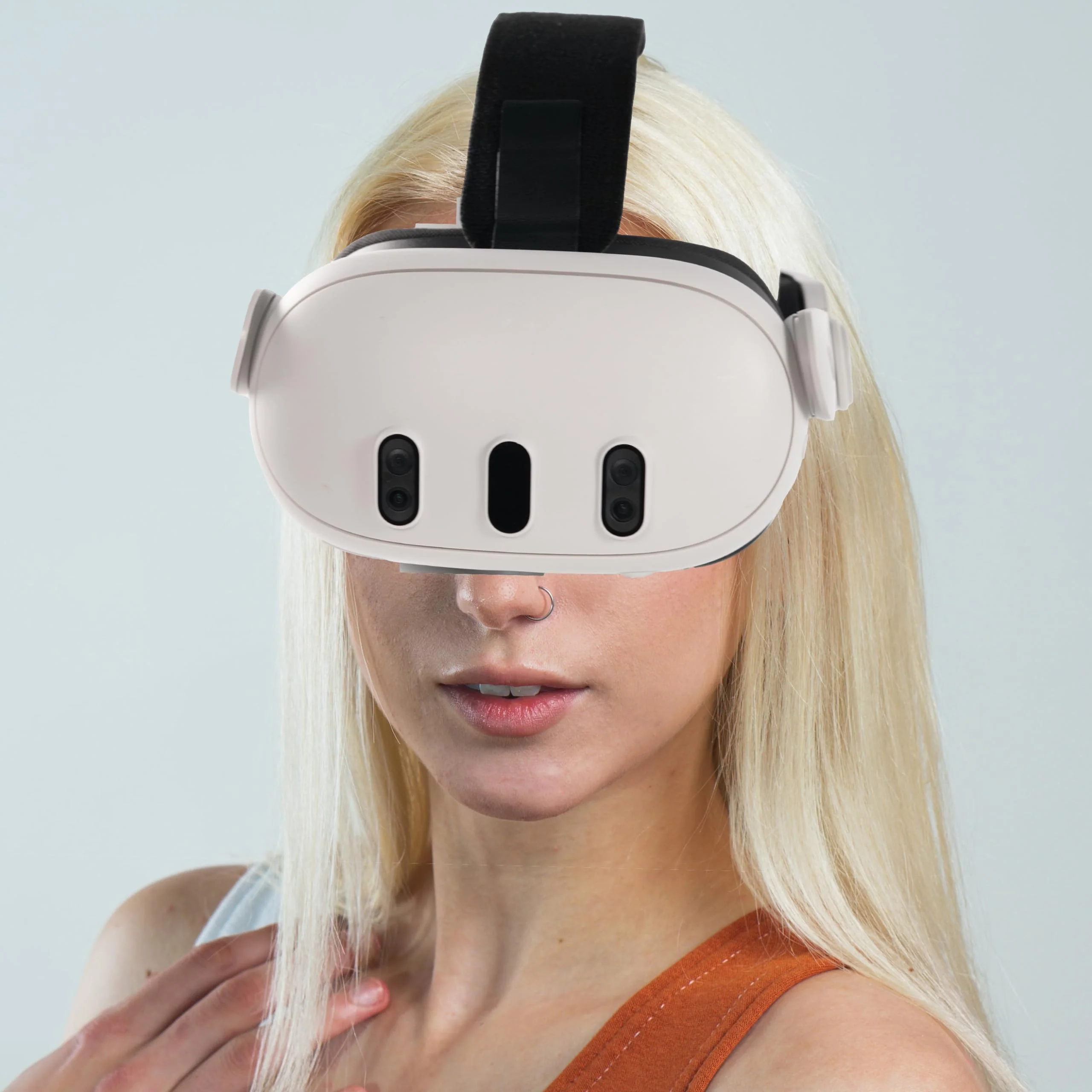 Comfort Head Strap for Oculus Quest 3,Replacement for Elite Strap,Super Soft Foam and Skin-Friendly PU Surface, Lightweight and Adjustable VR Accessories Compatible with Oculus/Meta Quest 3 - Image 6