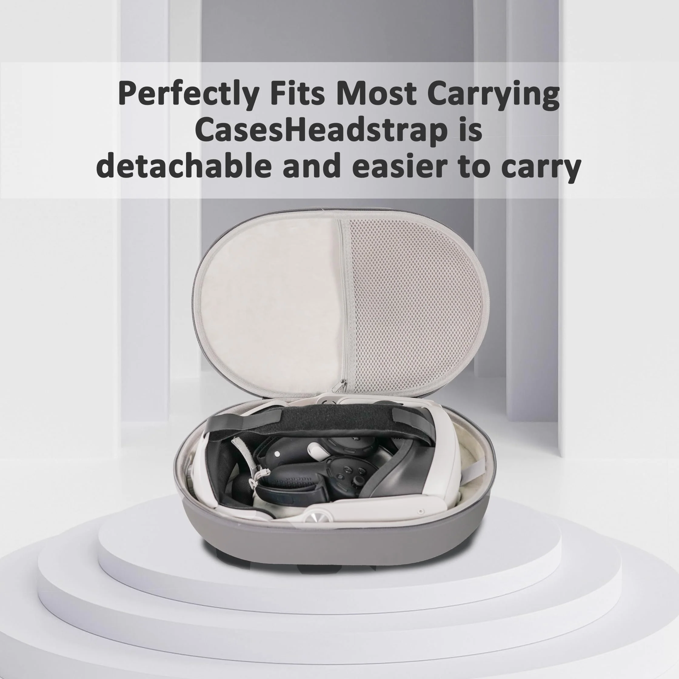 Comfort Head Strap for Oculus Quest 3,Replacement for Elite Strap,Super Soft Foam and Skin-Friendly PU Surface, Lightweight and Adjustable VR Accessories Compatible with Oculus/Meta Quest 3 - Image 8