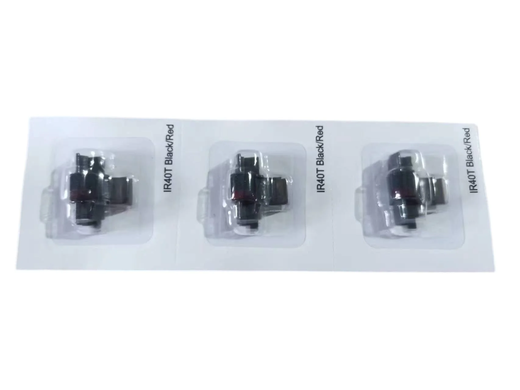 Compatible Calculator Ink Ribbon Replacement for IR-40T CP13 MP-12D PR42 Used with Casio HR-100TM HR-150TM HR-170RC, Sharp EL-1750V EL-1801V, Individually Sealed, Black/Red, 3 Pack - Image 2