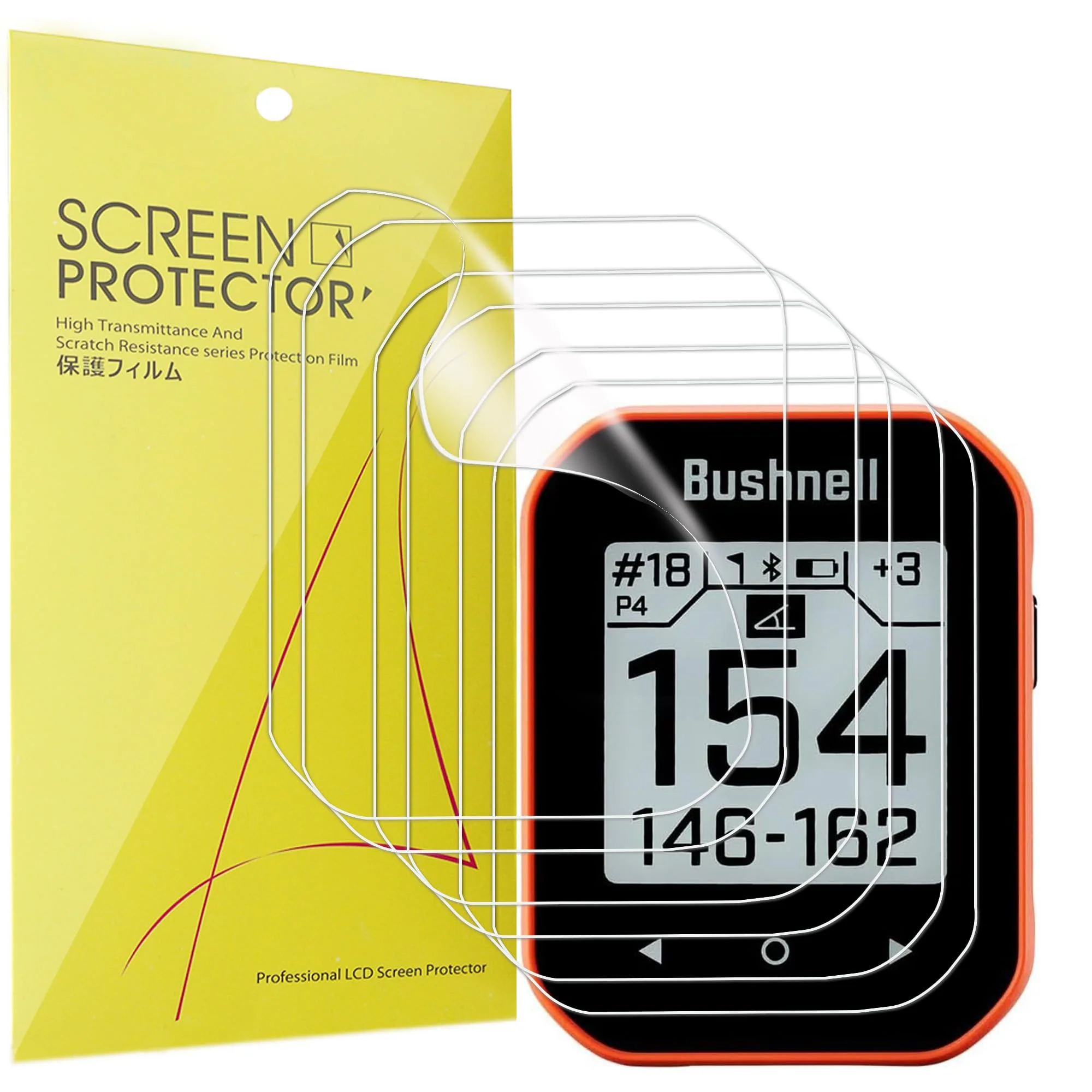 Compatible for Bushnell Phantom 3 Screen Protector, [6 Pack] Full Coverage TPU Clear Film Compatible for Bushnell Phantom 3 (6 Pack) 6 Pack