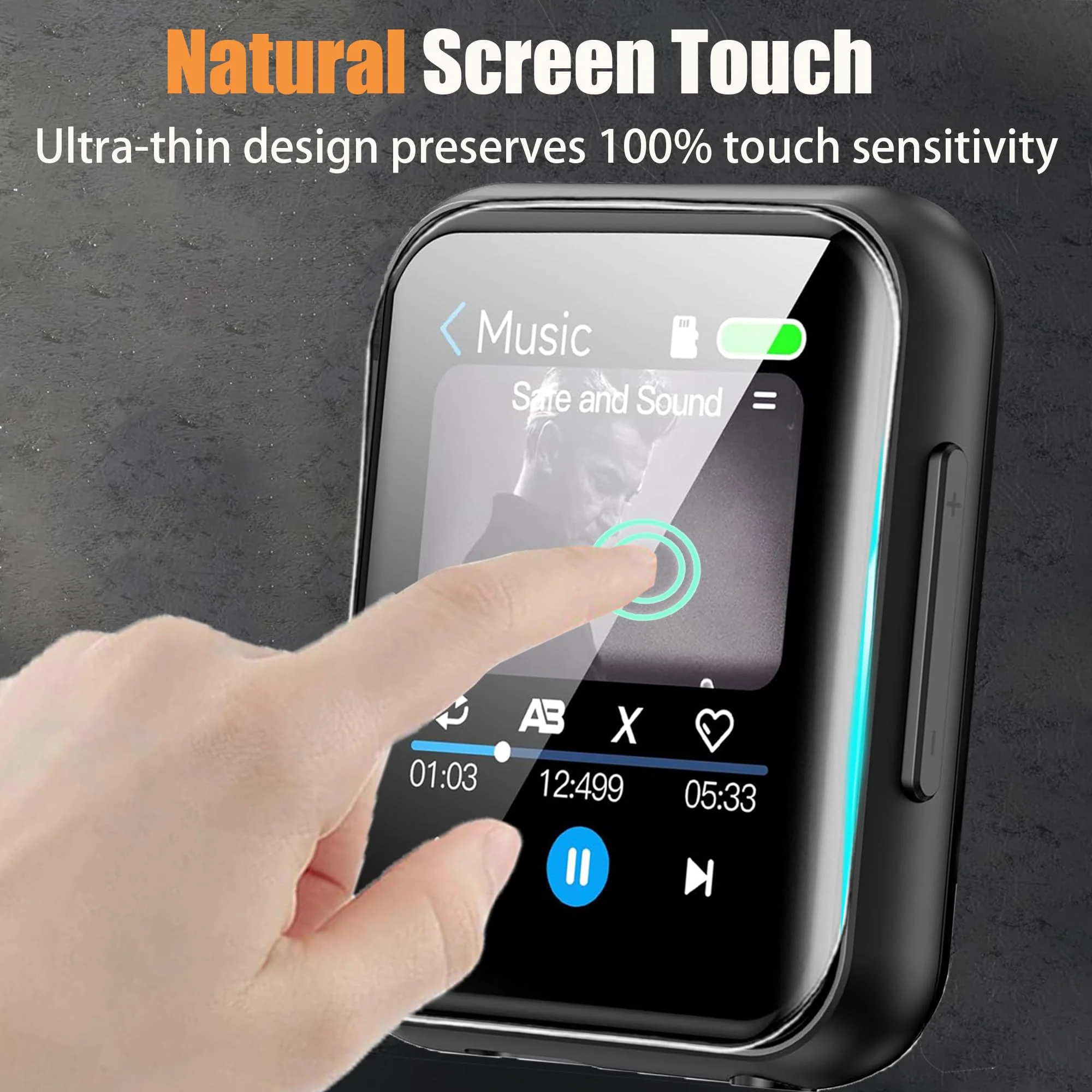Compatible for HiBy Digital M300 Music Player Screen Protector, [6 Pack] Full Coverage TPU Clear Film Compatible for HiBy Digital M300 4 Inches Music Player (6 Pack) 6 Pack - Image 4
