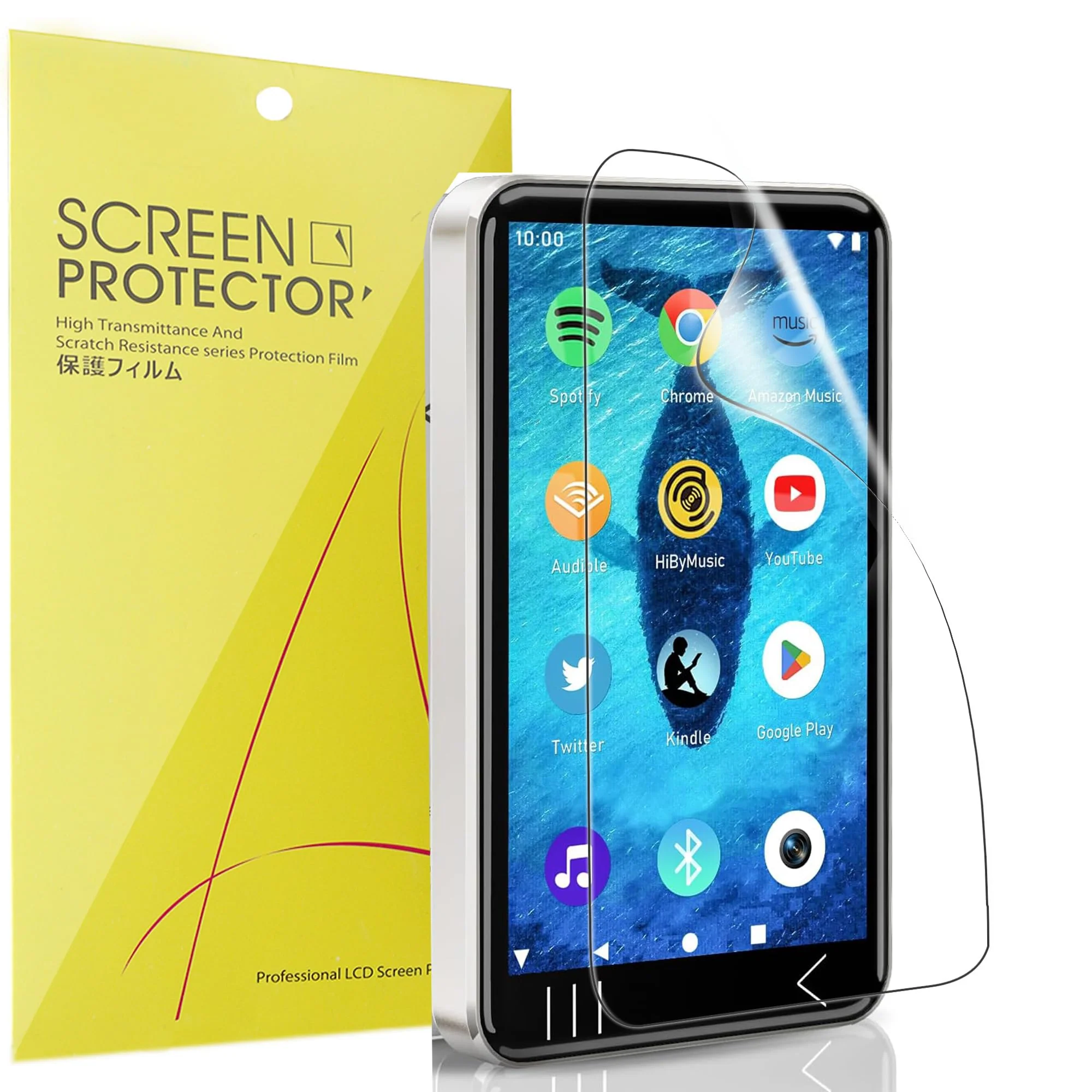 Compatible for HIFI WALKER G7 MP3 Player Screen Protector, [6 Pack] Full Coverage TPU Clear Film Compatible for HIFI WALKER G7 4 Inches MP3 Player (6 Pack) 6 Pack
