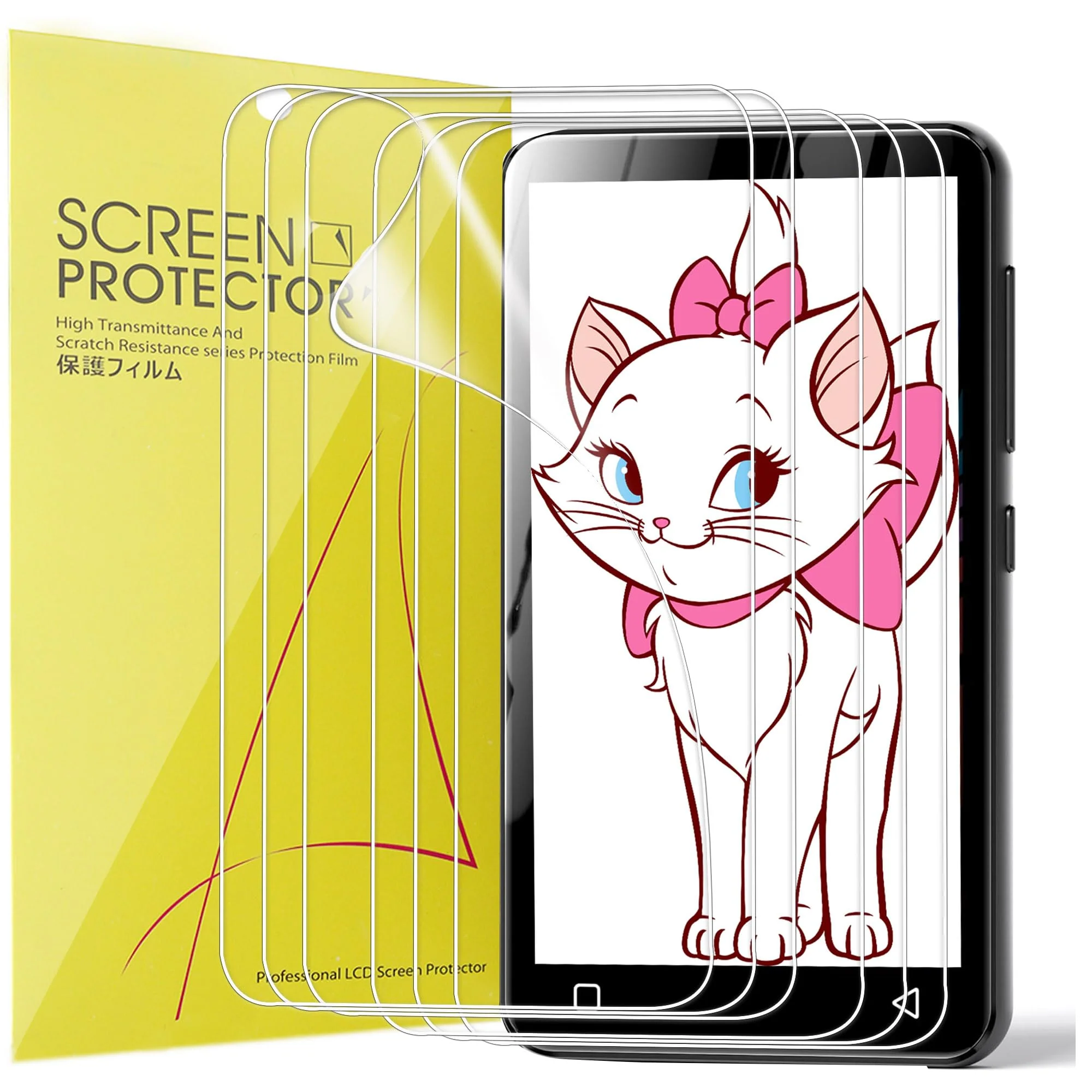 Compatible for innioasis G3 MP3 Player Screen Protector, [6 Pack] Full Coverage TPU Clear Film Compatible for innioasis G3 4" Touch Screen MP3 Player (6 Pack) 6 Pack