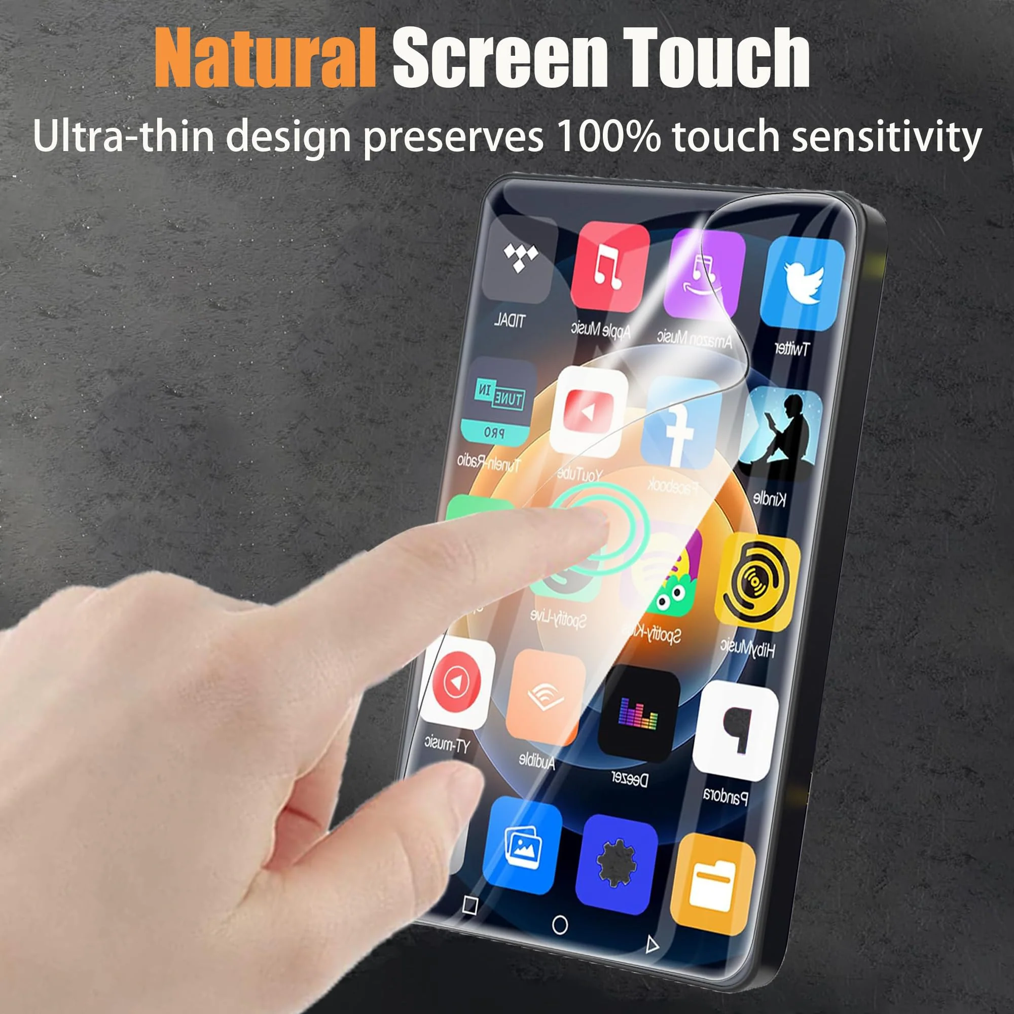 Compatible for MYMAHDI 5" MP3 Player Screen Protector, [6 Pack] Full Coverage TPU Clear Film Compatible for MYMAHDI 5" MP3 Player (6 Pack) 6 Pack - Image 5