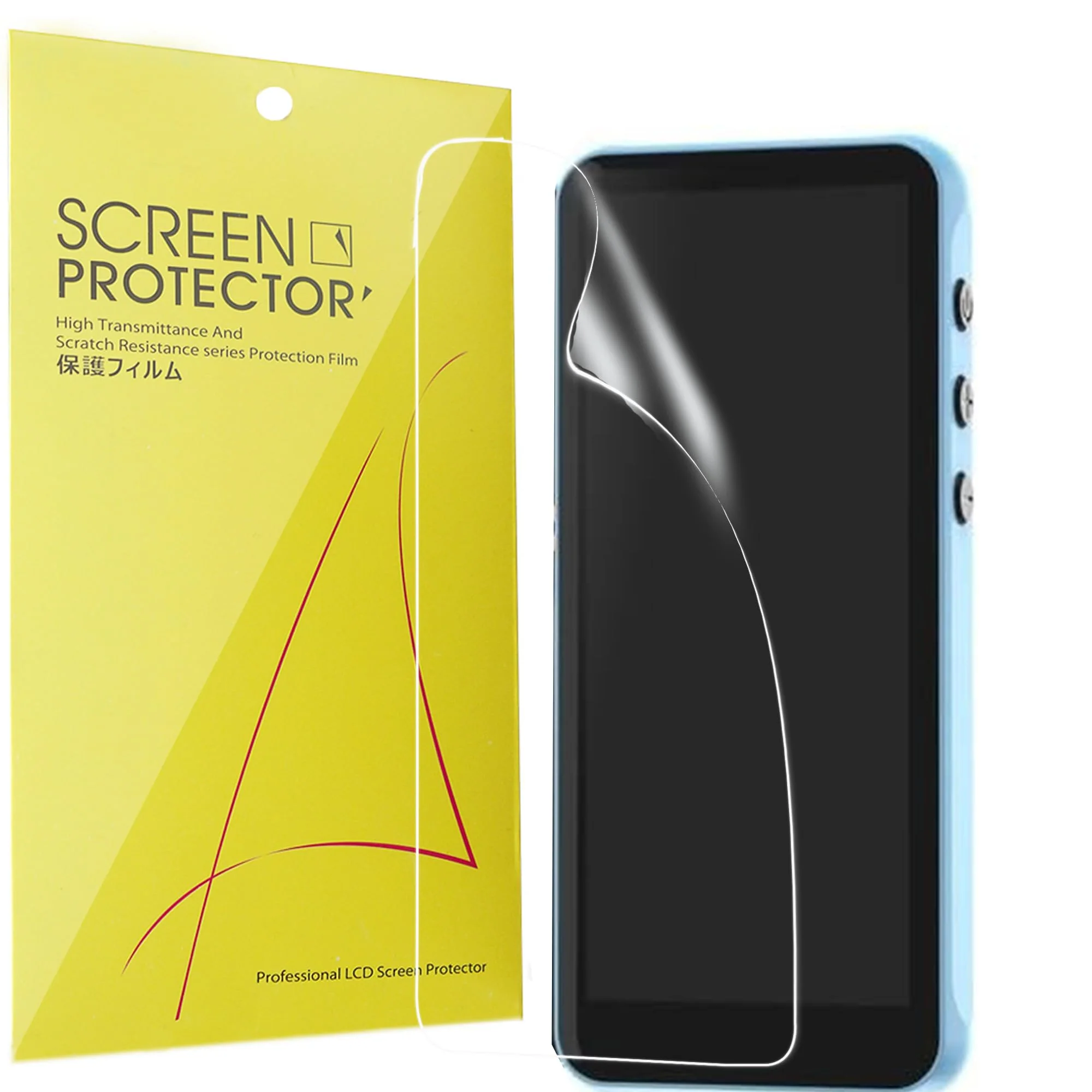 Compatible for Solo2 Mp3 Player Screen Protector, [6 Pack] Full Coverage TPU Clear Film Compatible for 24Six Solo2 4 Inches Mp3 Player (6 Pack) 6 Pack