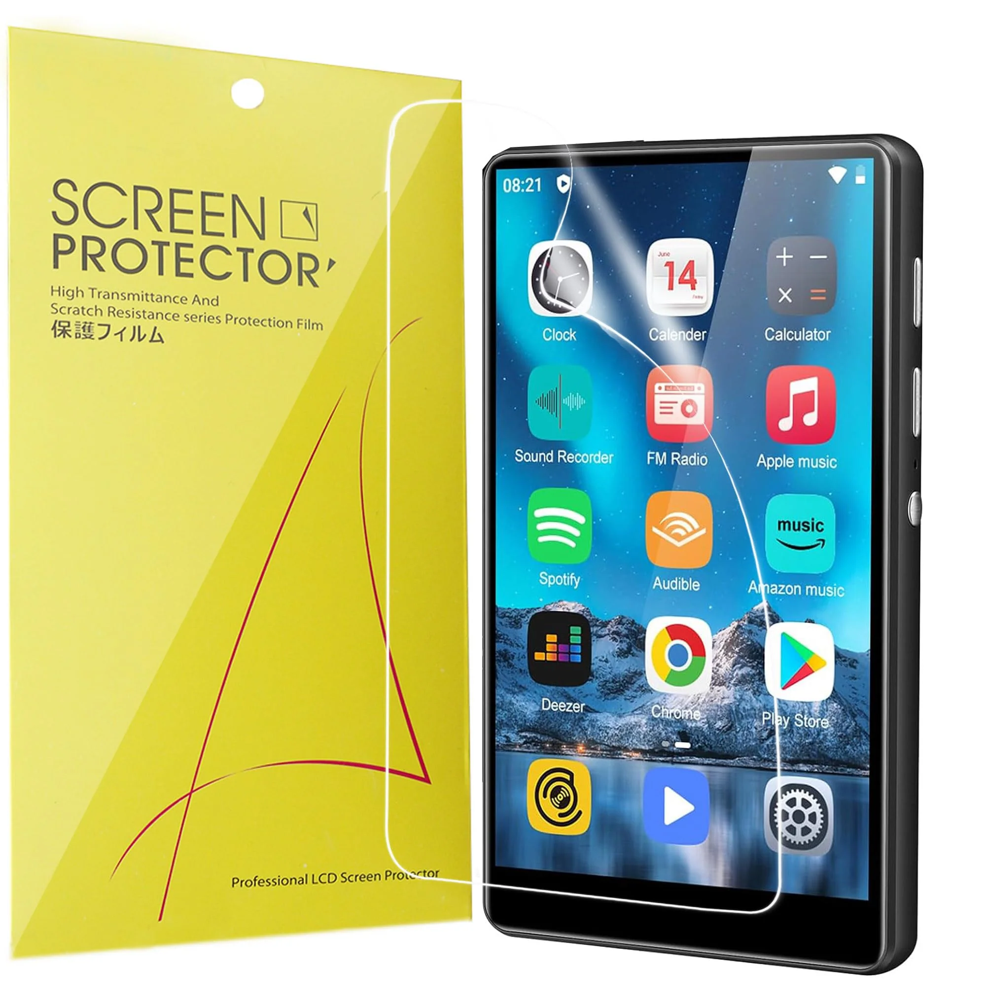 Compatible for SWOFY Mp3 Player Screen Protector, [6 Pack] Full Coverage TPU Clear Film Compatible for SWOFY M503 Pro 4" Mp3 Player (6 Pack) 6 Pack