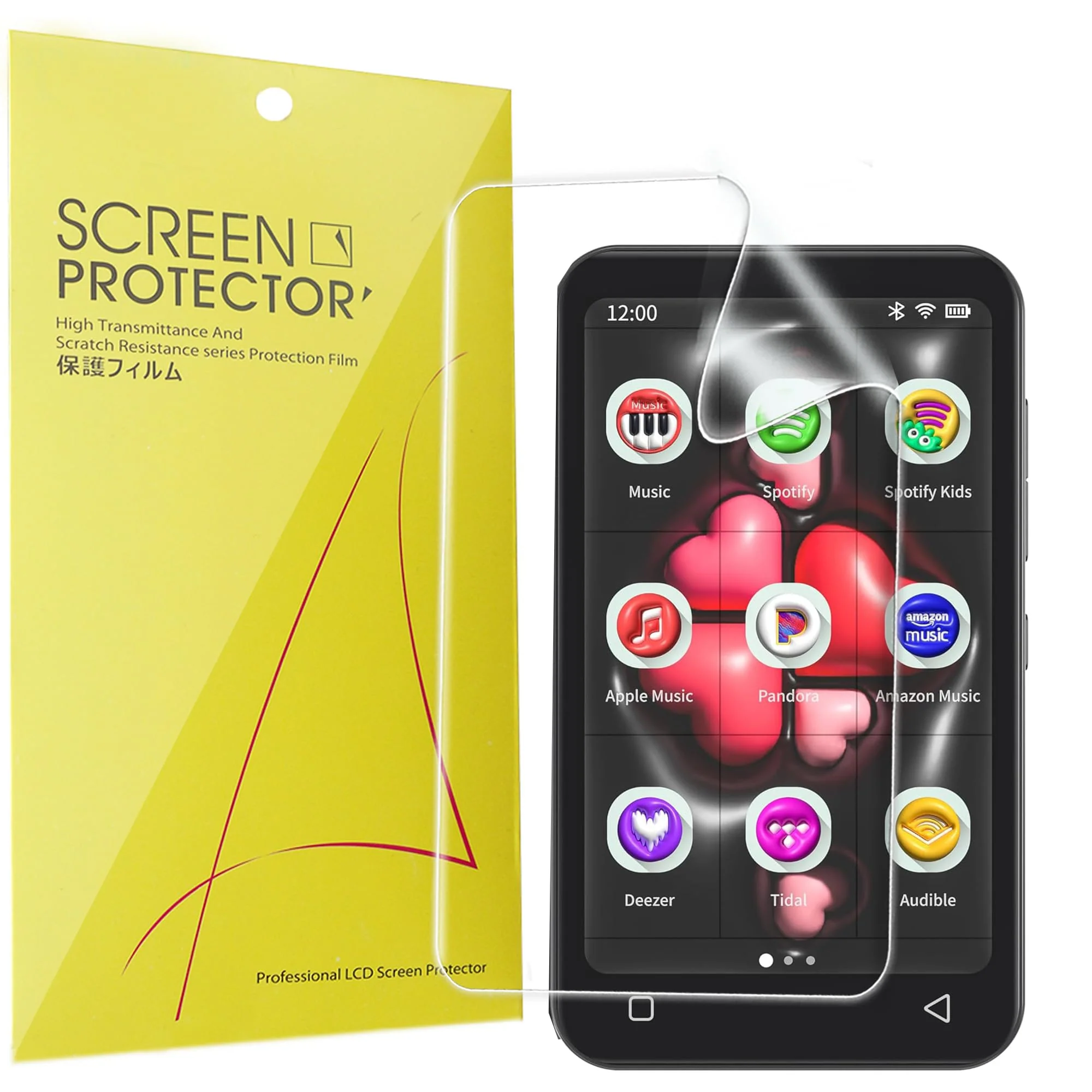 Compatible for TIMMKOO MP3 Player Screen Protector, [6 Pack] Full Coverage TPU Clear Film Compatible for TIMMKOO Q8 4", Compatible for Nine Q8 MP3 Player (6 Pack) 6 Pack