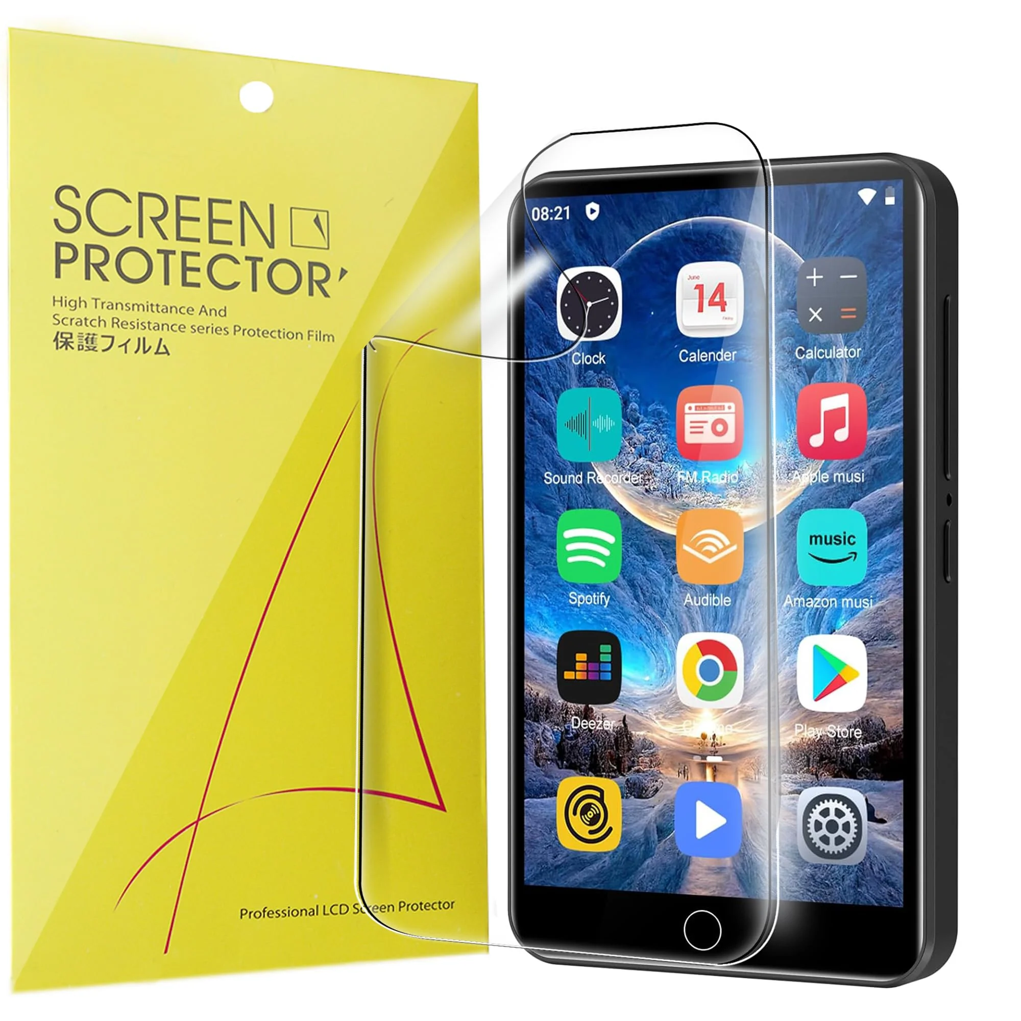 Compatible for ZAQE M505 MP3 Player Screen Protector, [6 Pack] Full Coverage TPU Clear Film Compatible for ZAQE M505 4 Inches MP3 Player (6 Pack) 6 Pack