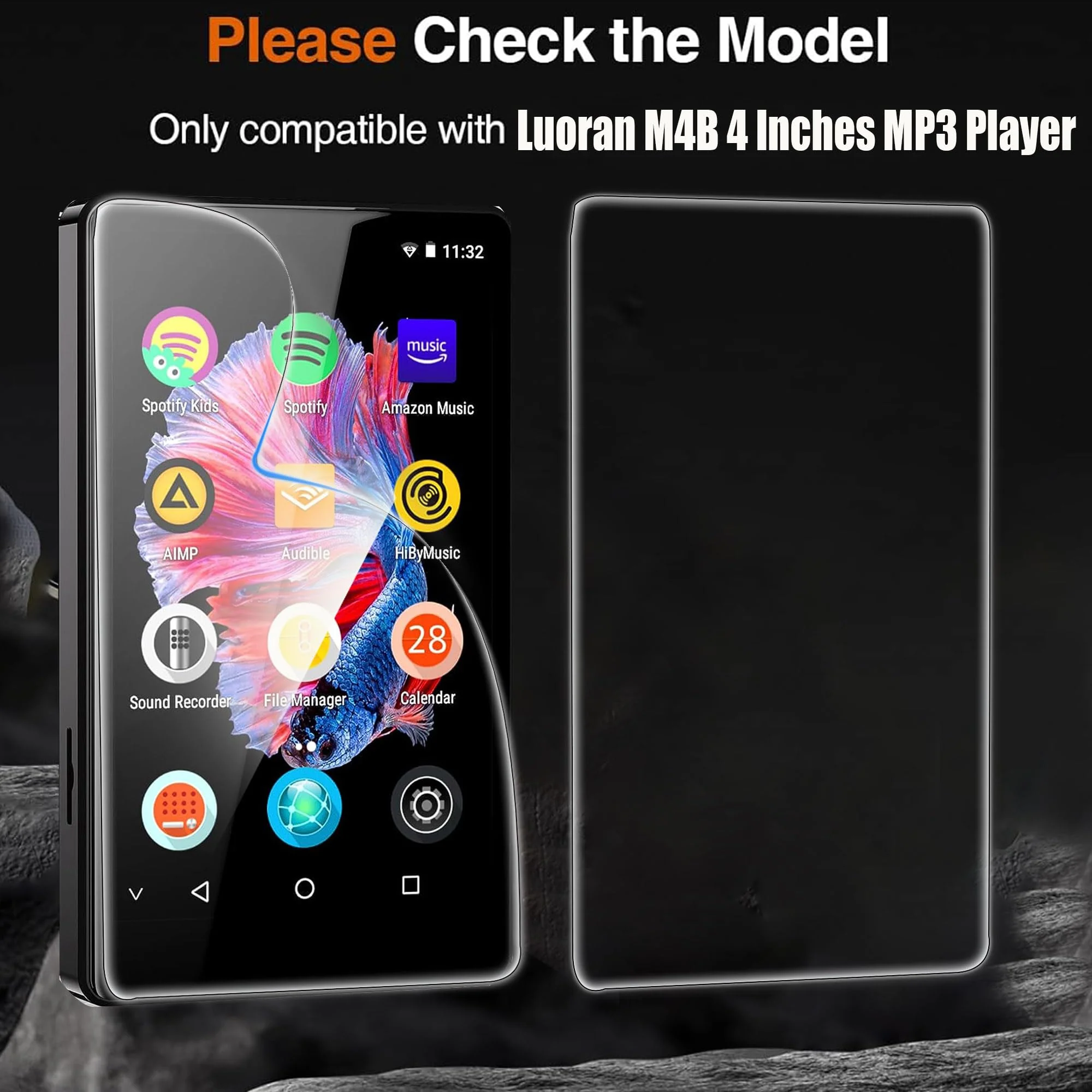 Compatible for ZAQE M505 MP3 Player Screen Protector, [6 Pack] Full Coverage TPU Clear Film Compatible for ZAQE M505 4 Inches MP3 Player (6 Pack) 6 Pack - Image 2