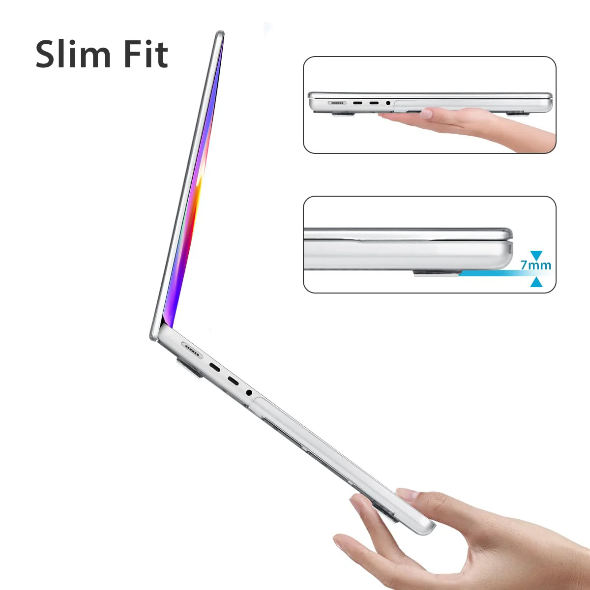 Compatible with MacBook Pro 14 inch 2024 2023 2022 2021 M3 M2 M1 A2918 A2992 A2779 A2442 Pro Max Chip, Hard Shell Cases with Keyboard Cover&Screen Protector&Webcam Cover, Bows - Image 4