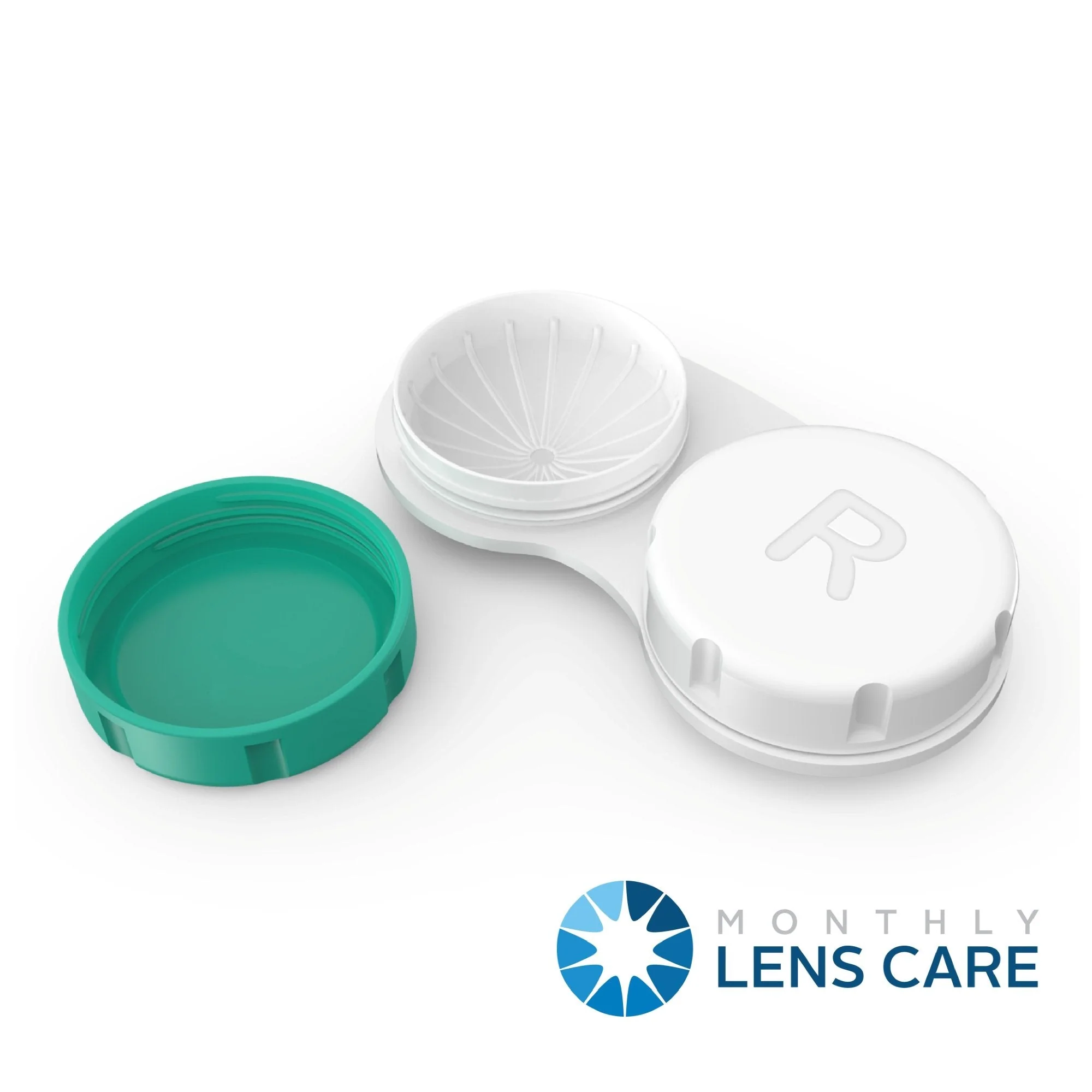 Contact Lens Cases 12 Pack. One Year Bulk Supply. Protect Your Eyes by Changing Your Lens Case Monthly (Green) Green - Image 2