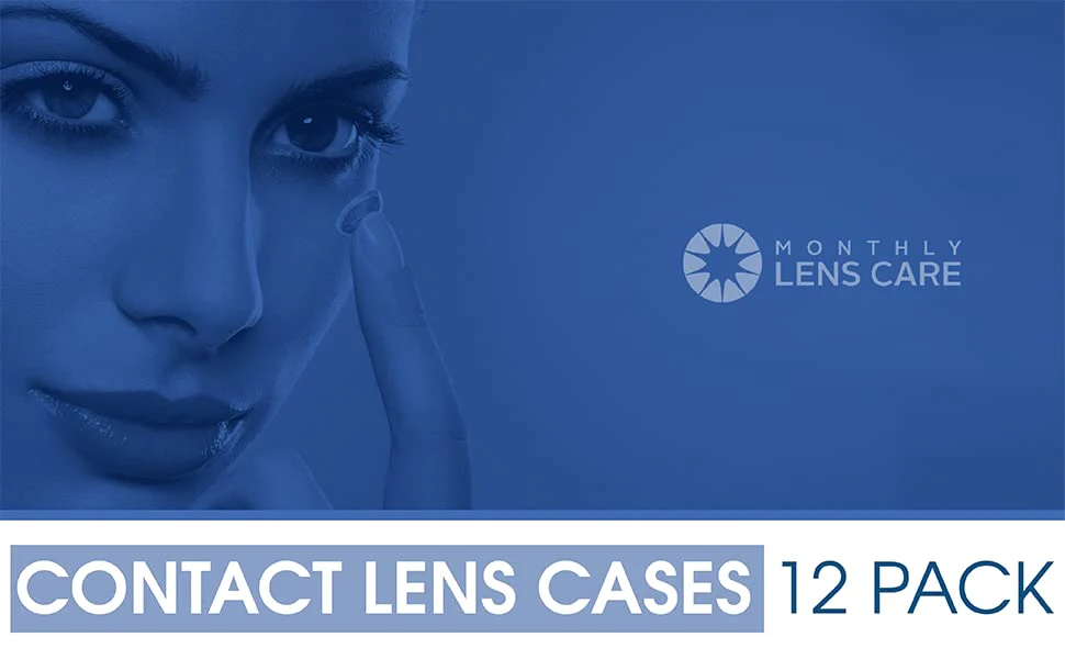 Contact Lens Cases 12 Pack. One Year Bulk Supply. Protect Your Eyes by Changing Your Lens Case Monthly (Green) Green - Image 7