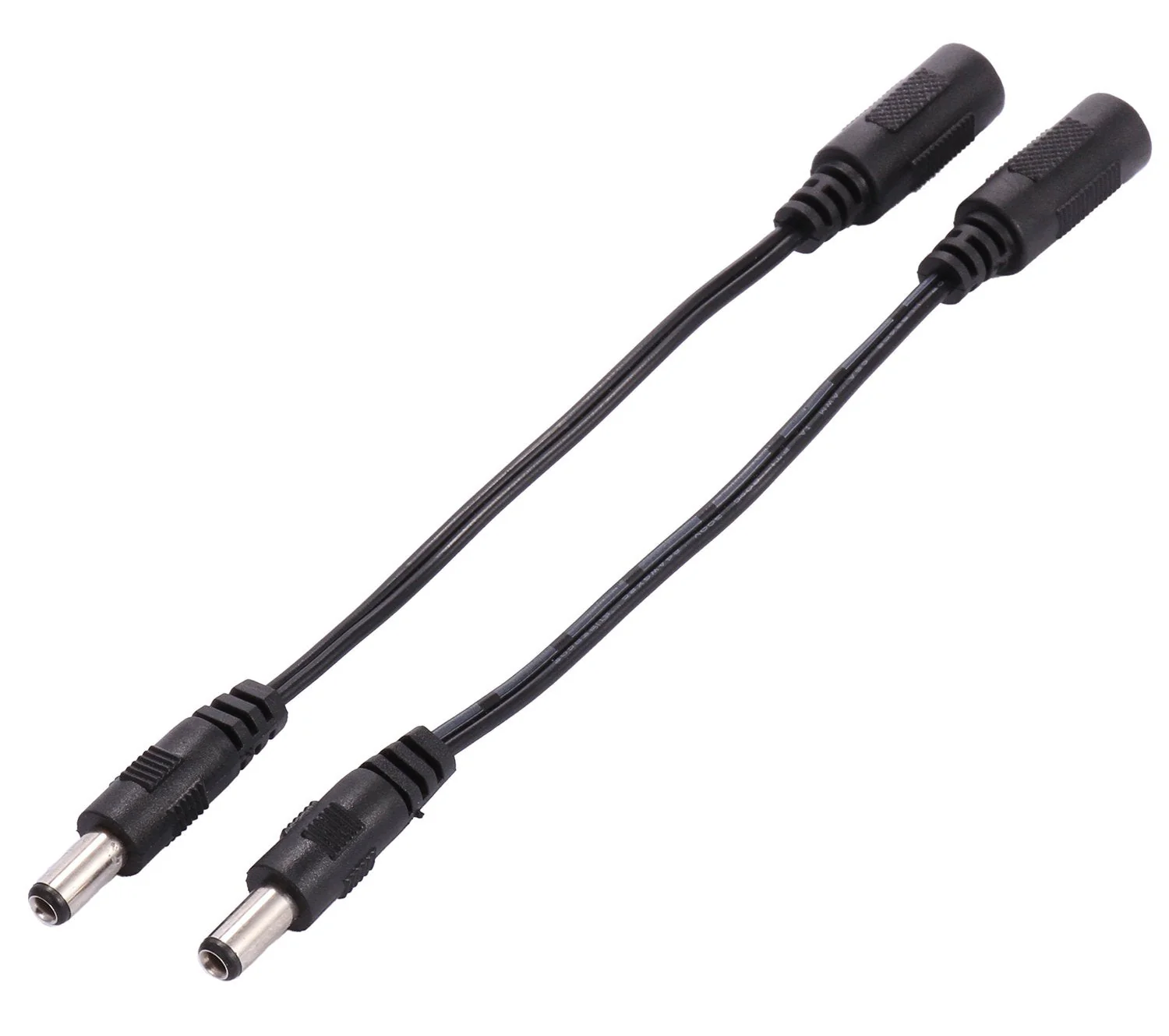COOLM DC Power Cord 5.5mm x 2.1mm Female to 5.5mm x 2.5mm Male DC Power Adapter Cable for LED Strip, Monitor, Camera 2pcs - Image 2