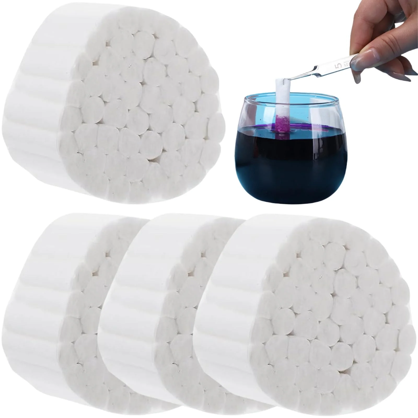 Cotton Rolls, Dental Cotton Rolls, Dental Cotton Rolls, Cotton Rolls for Dentist, Dental Cotton Rolls, Highly Absorbent Cotton Ball, Nose Plug, Cotton Ball for Children, Adults, Nosebleeds Kit