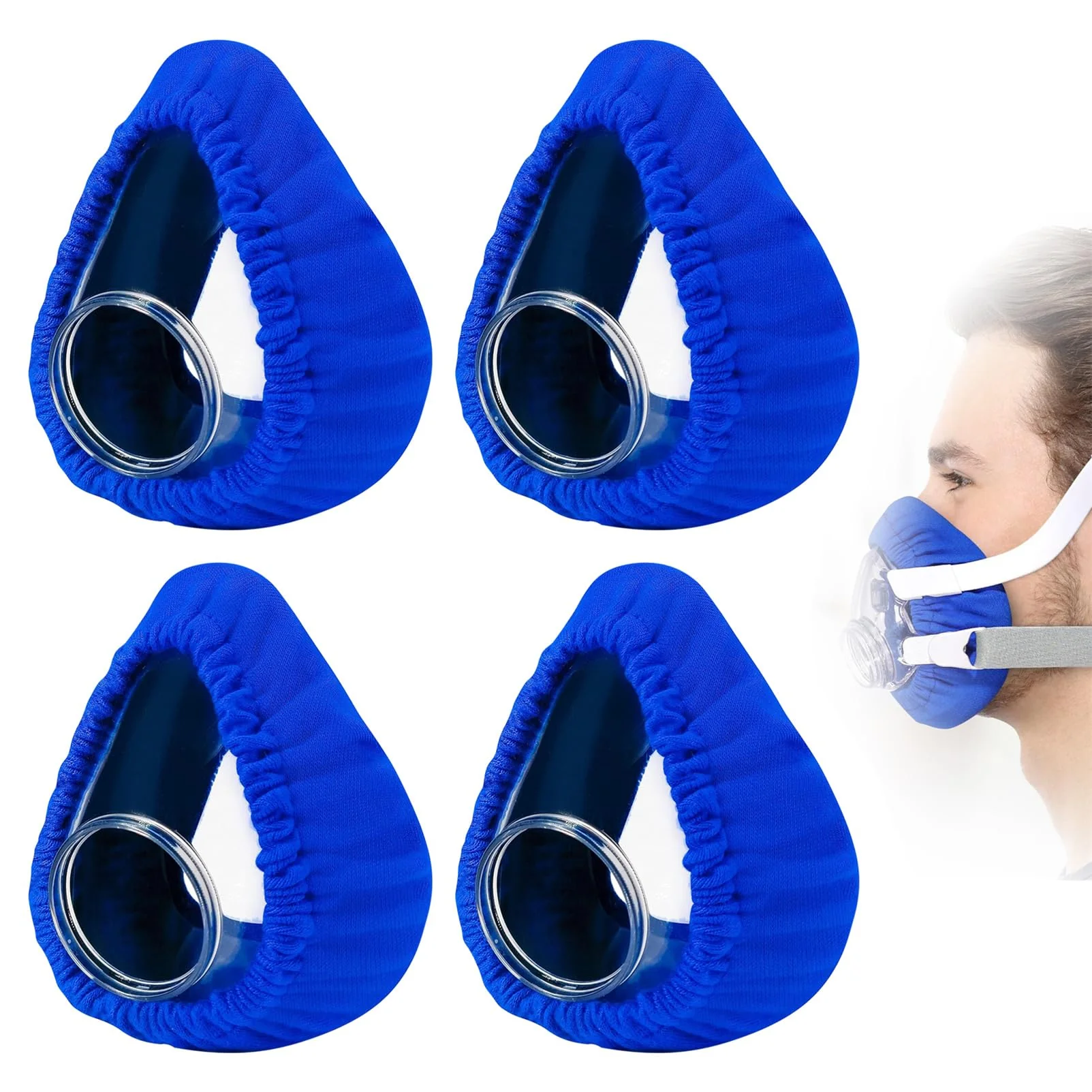 CPAP Mask Inserts Nose Protection Mask Insert CPAP Mask Liner Pack of 4 Reusable Mask Cover for CPAP Respiratory Therapy Users