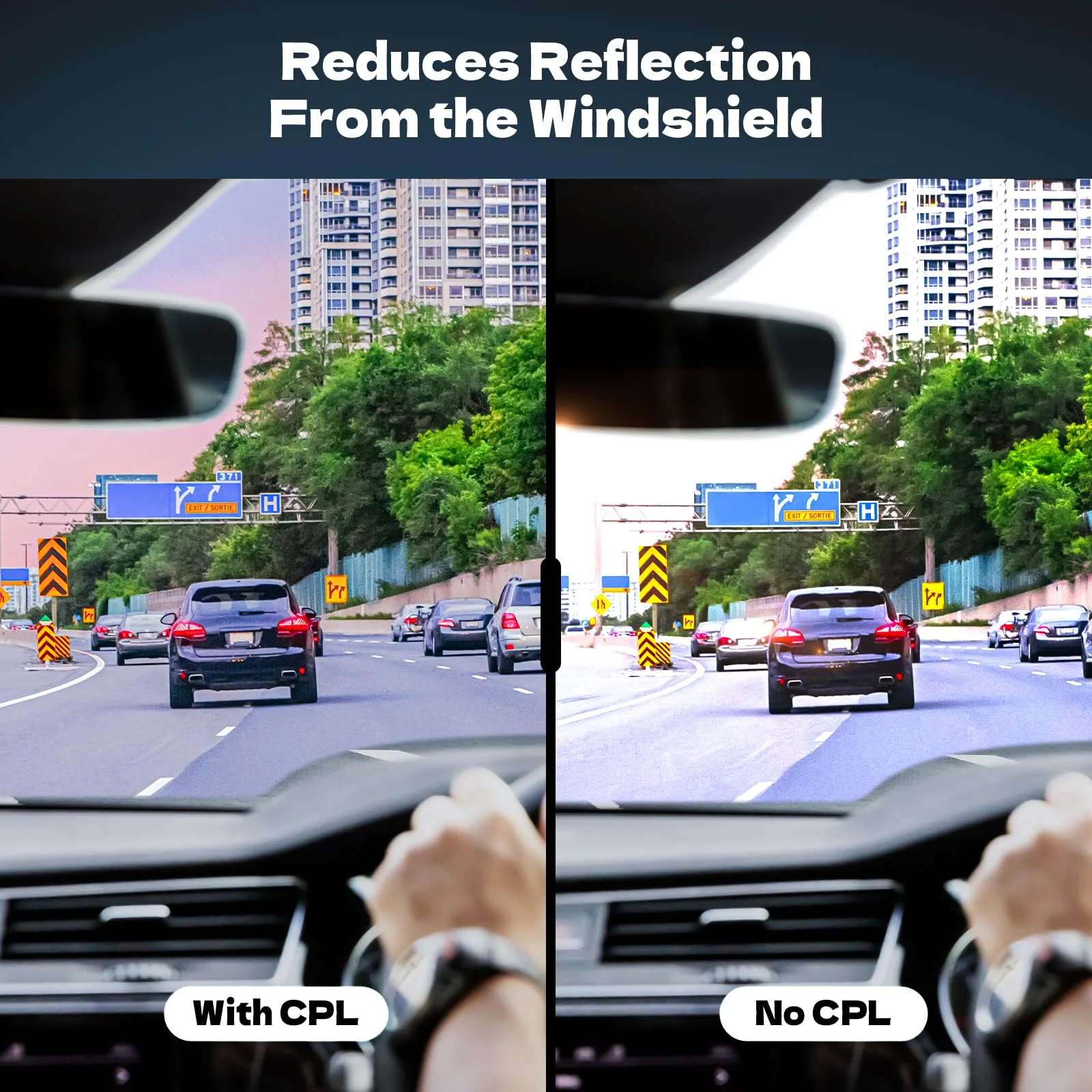 CPL Filter Circular Polarizing Filter,Lens Protection for Vantrue E1, E2, E3, E1 Lite, S1 Pro, N4 Pro,N5 Dash Cam - Image 3