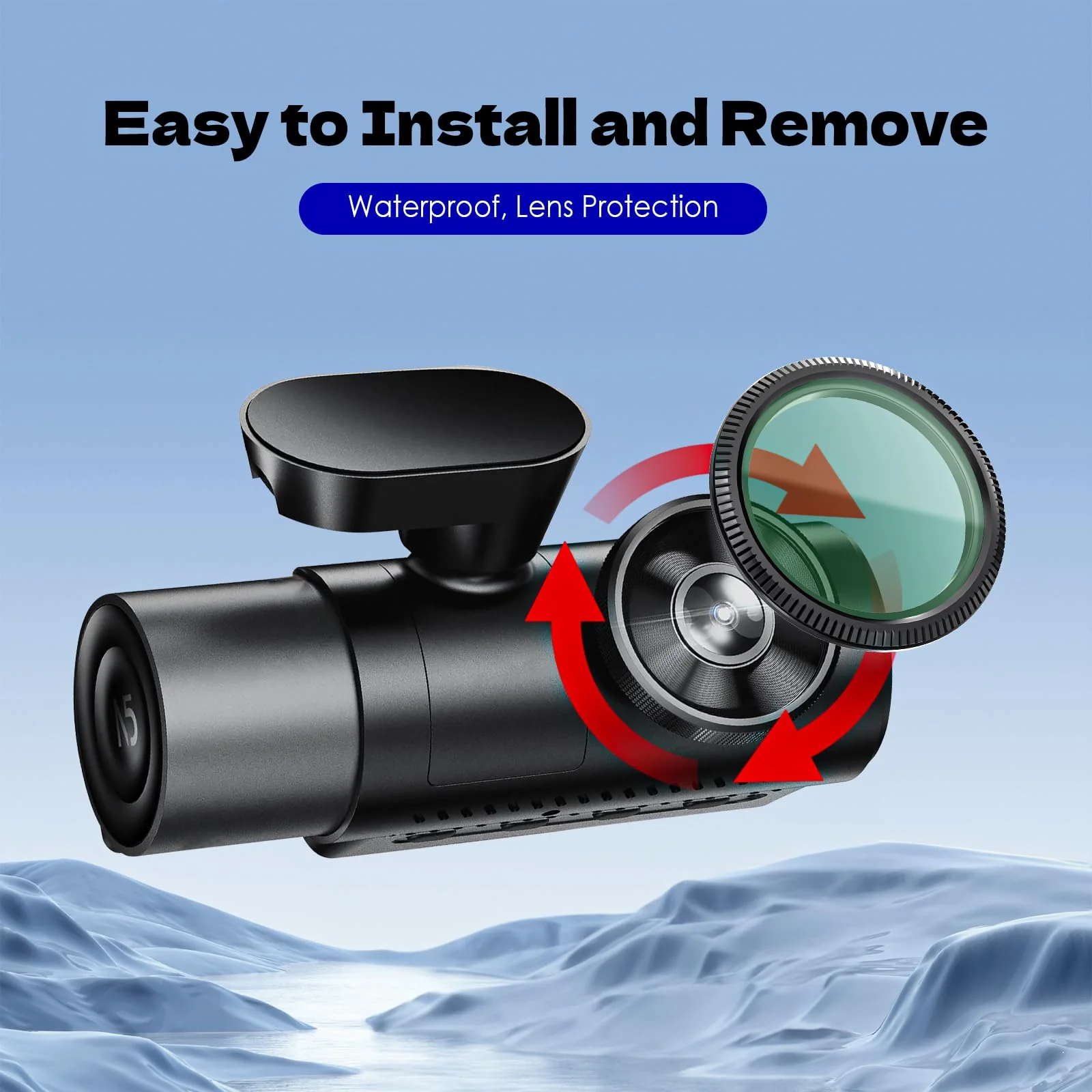 CPL Filter Circular Polarizing Filter,Lens Protection for Vantrue E1, E2, E3, E1 Lite, S1 Pro, N4 Pro,N5 Dash Cam - Image 5