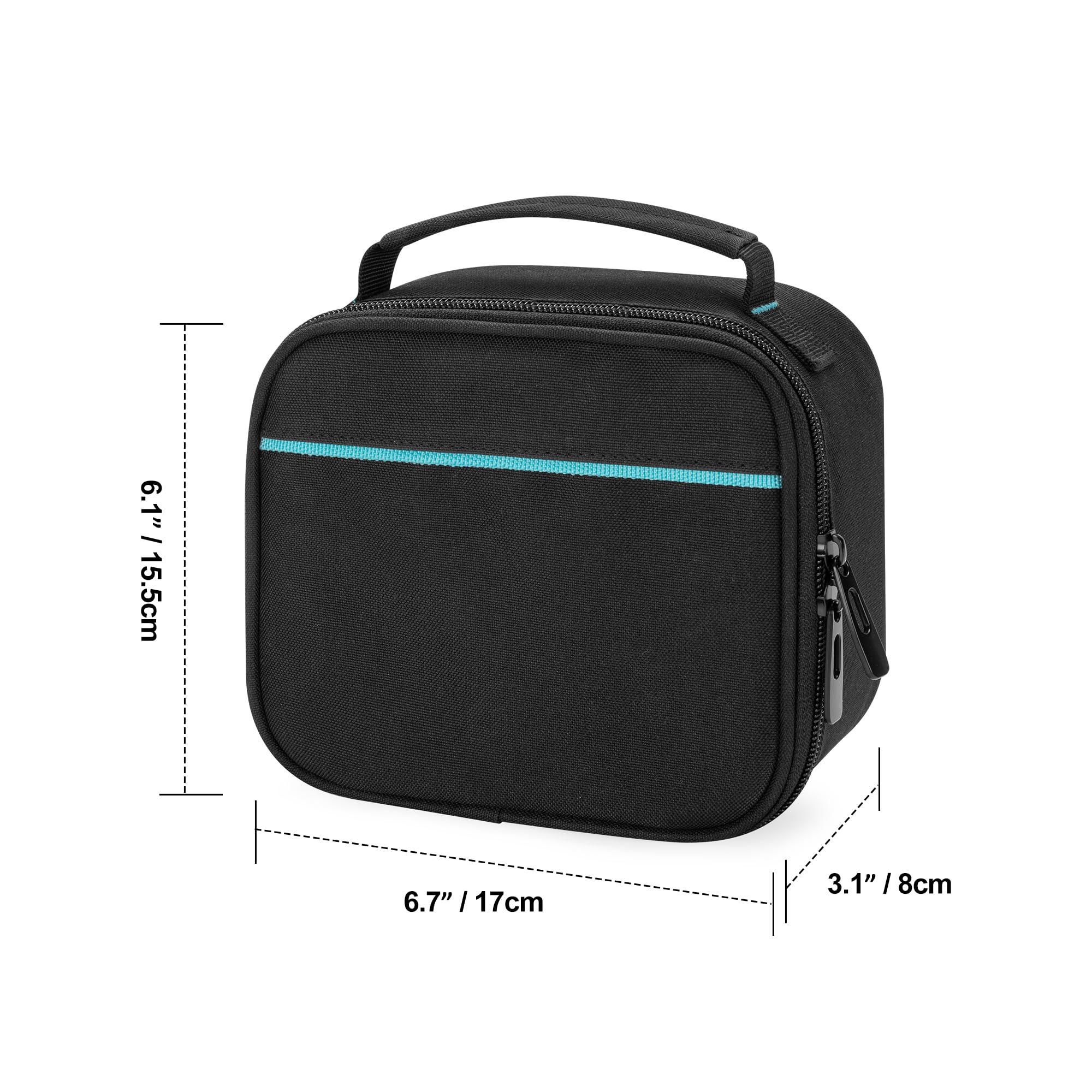 CURMIO Night Vision Goggles Carrying Case, Storage Bag for Tactical Night Vision Binoculars, SD Card and Data Cables, Black (Bag Only) - Image 5