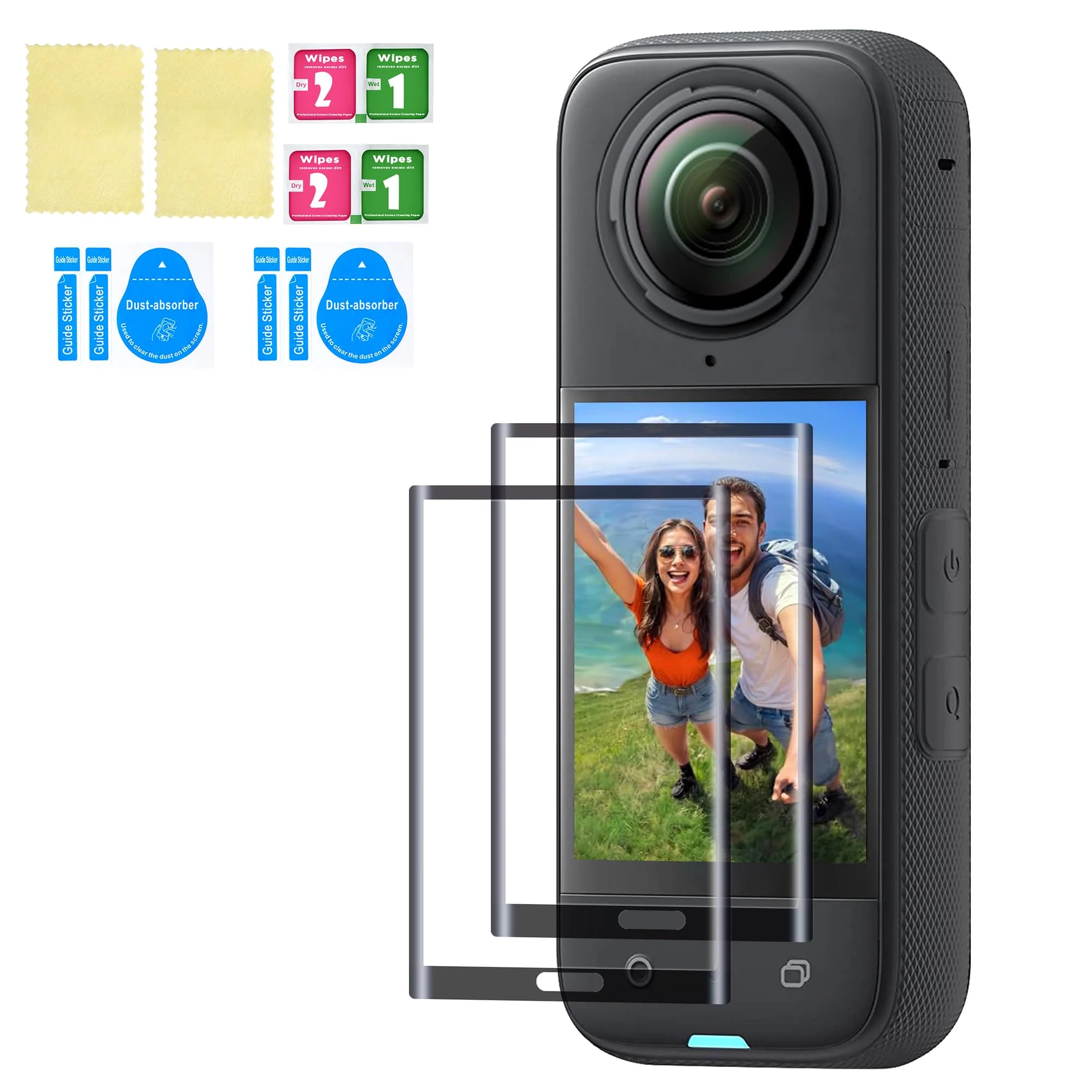 CYNOVA Silicone Non-Slip Desktop Mount for Insta360 X4,Lightweight and Compact Insta 360 X4 Stand Base, X4 Silicone Stand Non-slip,Tempered Glass Screen Protector for Insta 360 X4 Accessories - Image 5