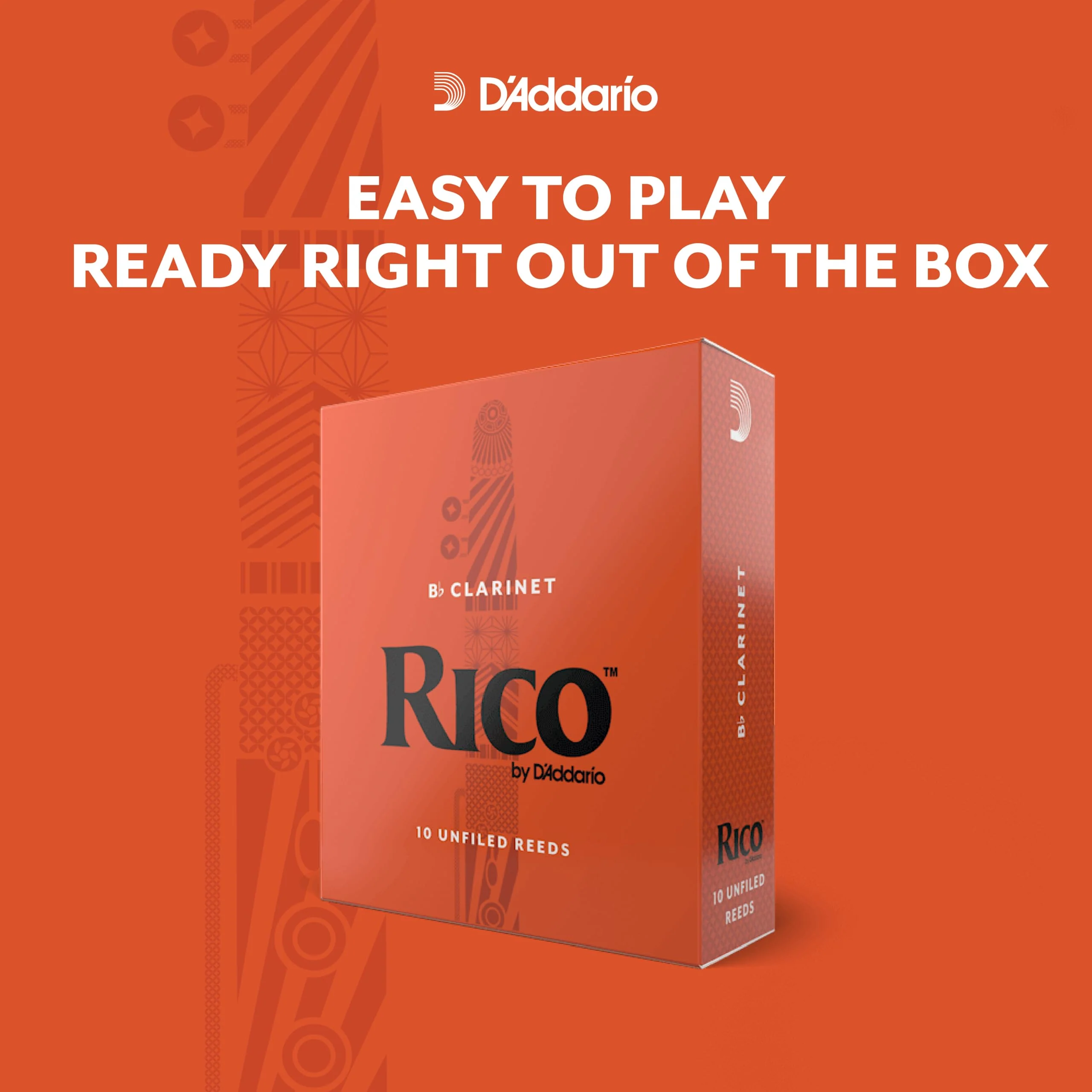 D’Addario Woodwinds - Rico Bass Clarinet Reeds - REA0325 - Strength 2.5, 3-Pack - Image 3