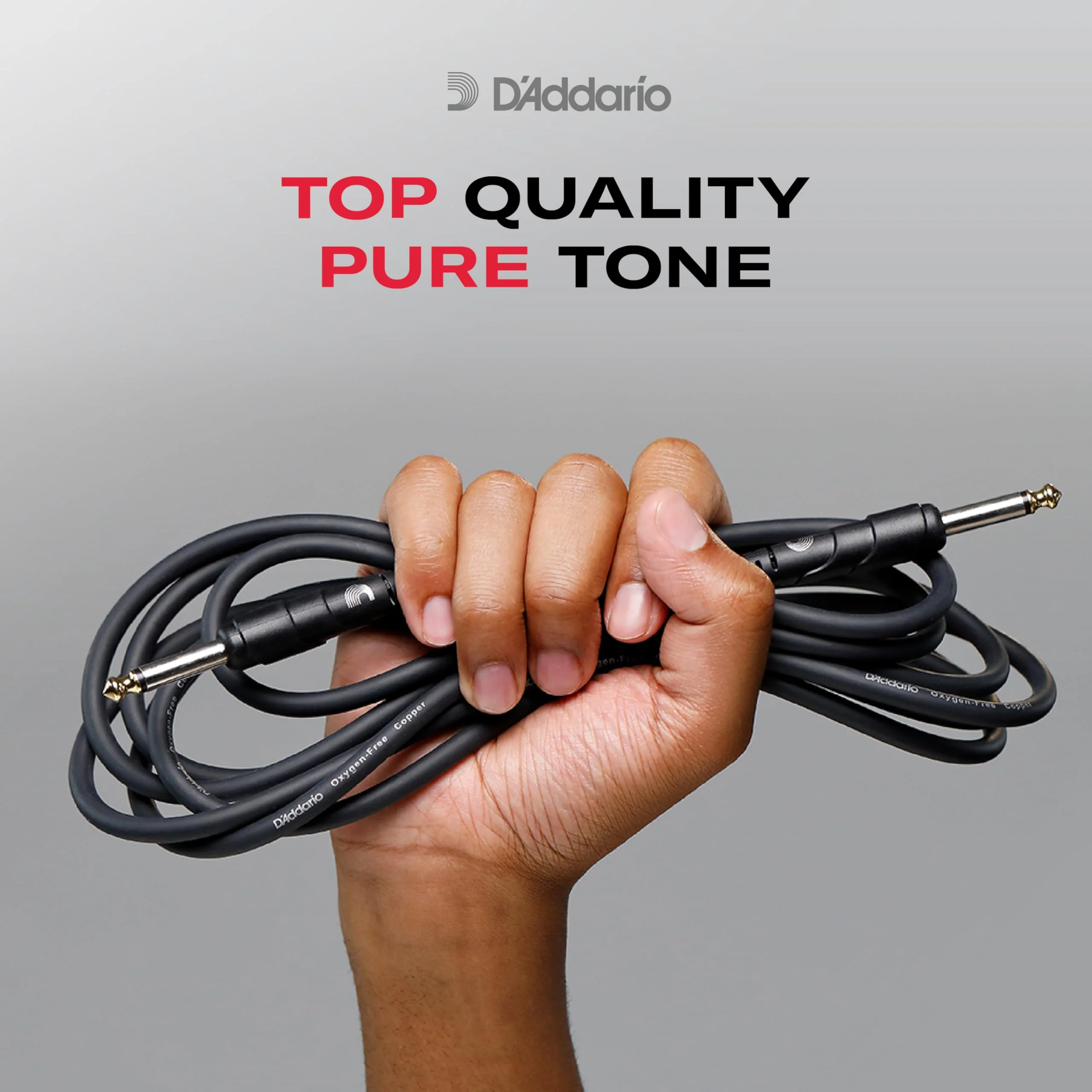 D'Addario Accessories Cable, Black, 10 feet (PW-CGTRA-10) Right Angle - Image 3