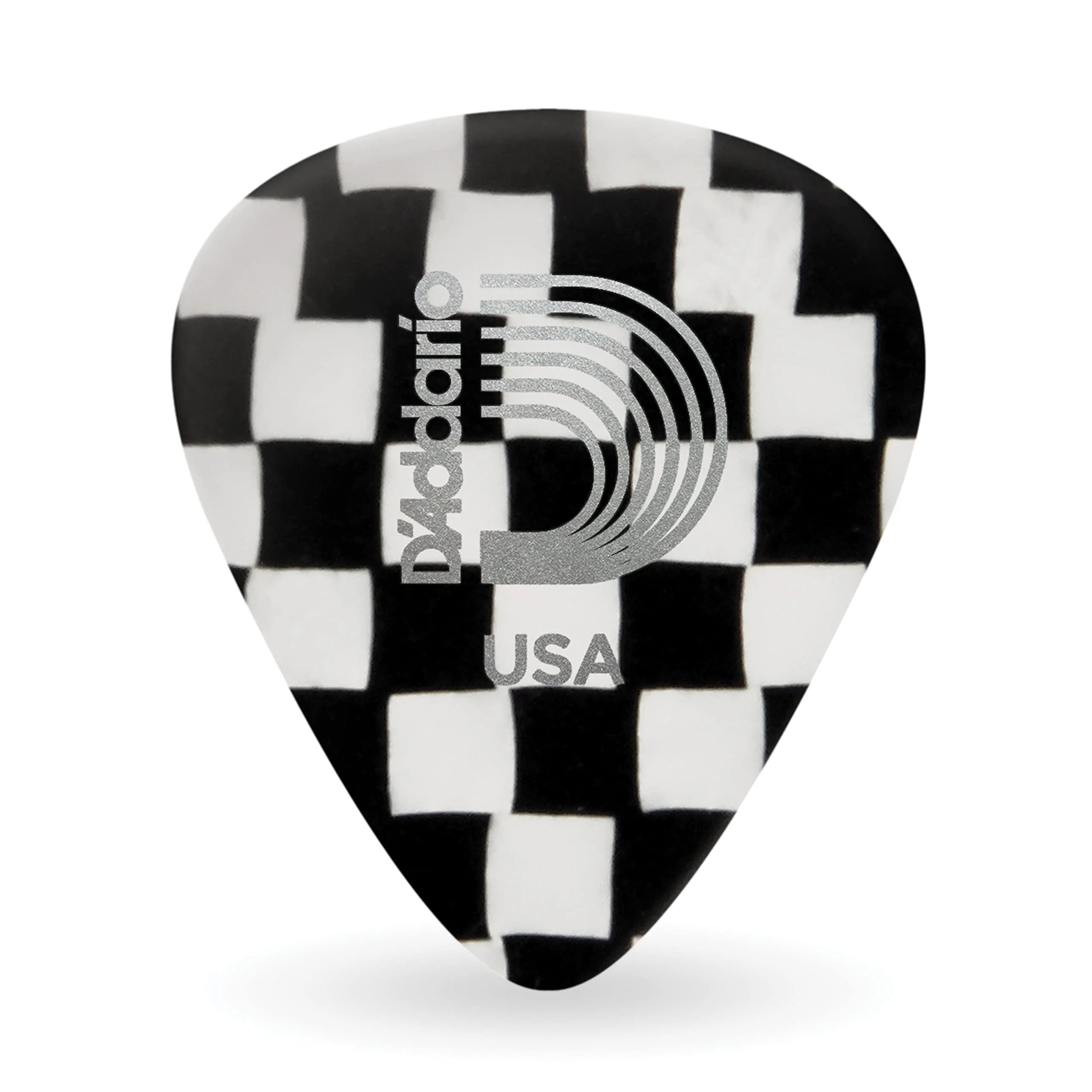 D'Addario Checkerboard Celluloid Guitar Picks, Heavy, 100 Pack 100-pack 1mm-Heavy