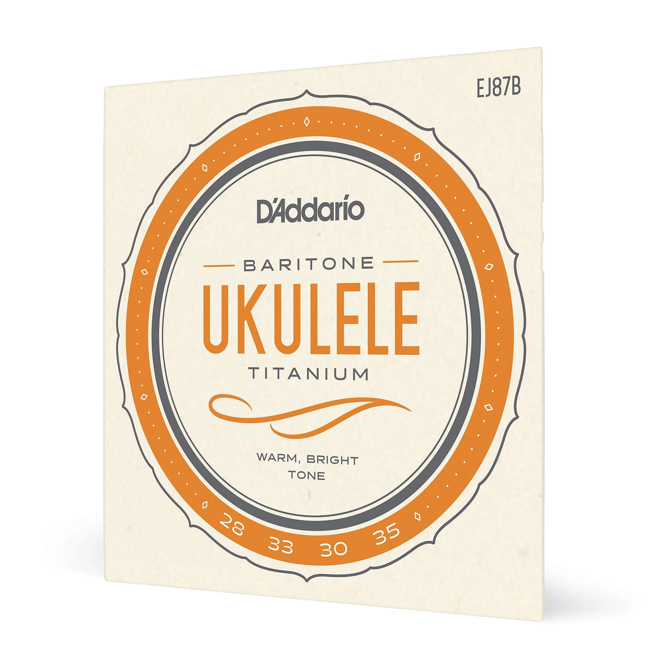 D'Addario EJ87B Titanium Ukulele Strings, Baritone