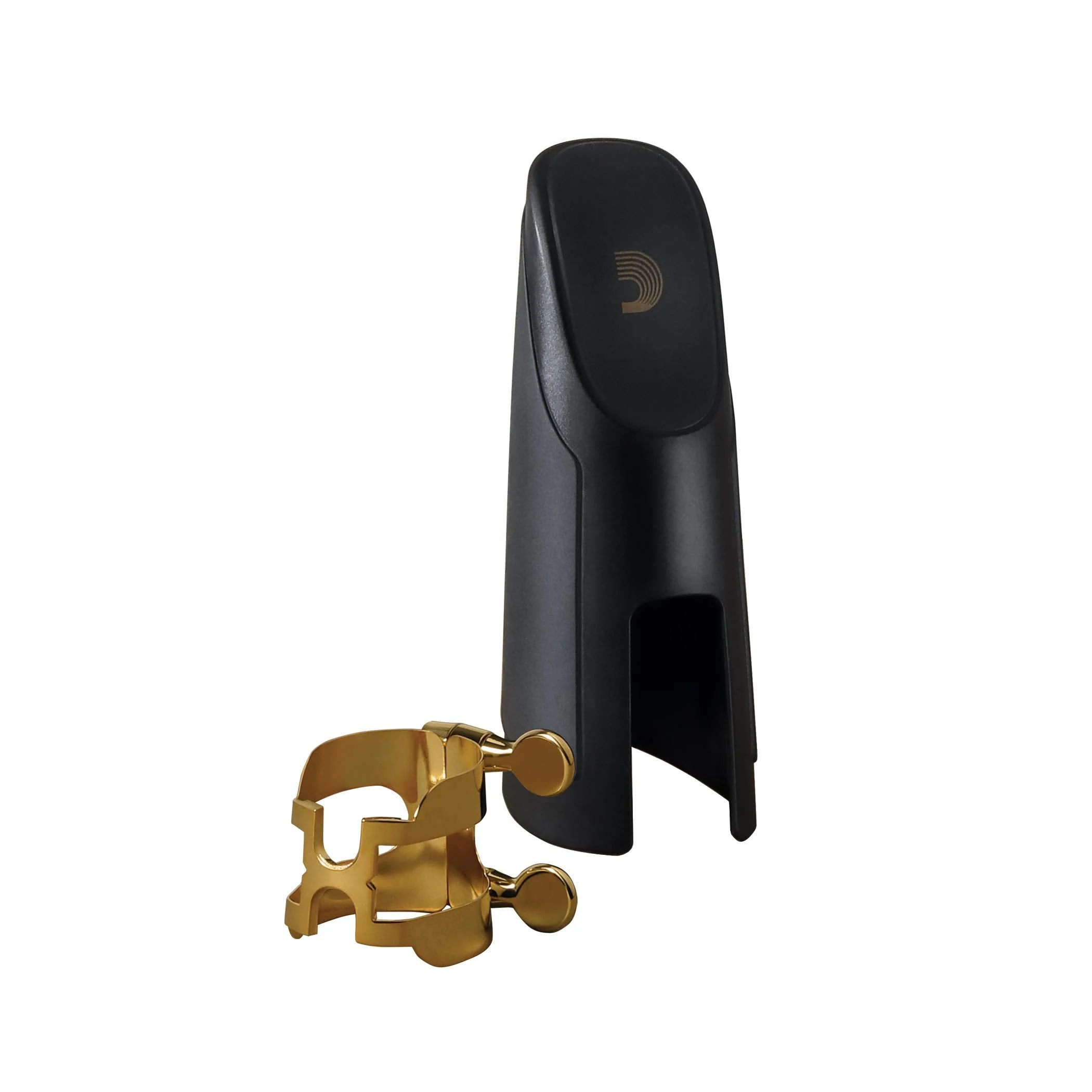 D'Addario H-Ligature & Cap, Alto Sax, Gold-plated (HAS1G) - Image 2