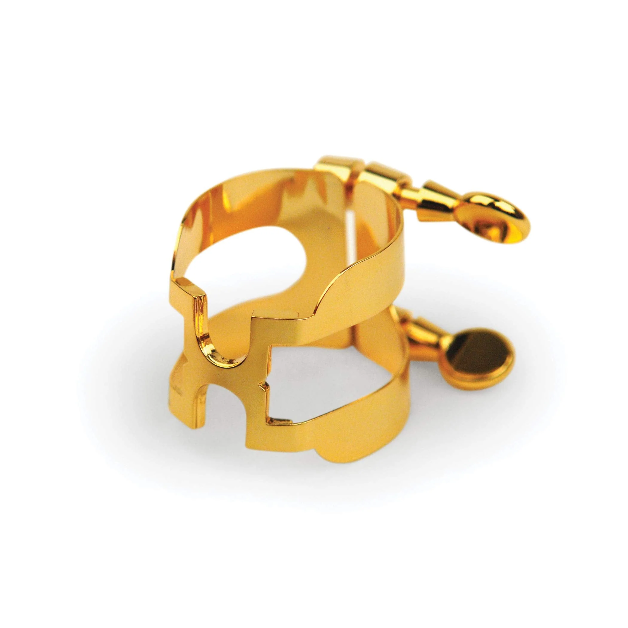 D'Addario H-Ligature & Cap, Alto Sax, Gold-plated (HAS1G) - Image 4